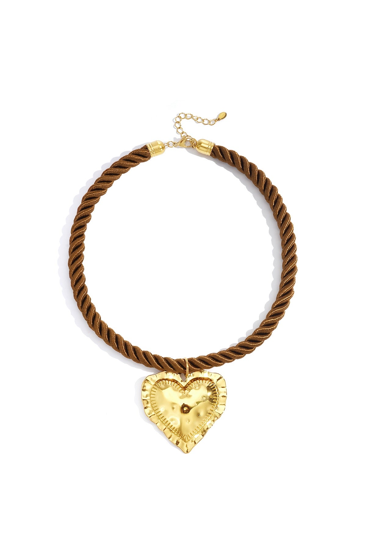 Hart Hanger Ketting | Bruin
