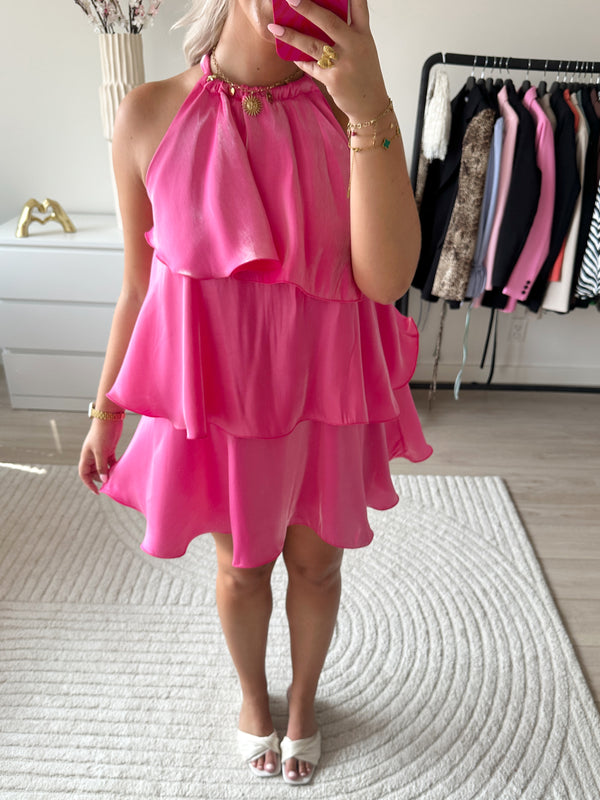 Ruffle Kimmy Jurkje | Roze