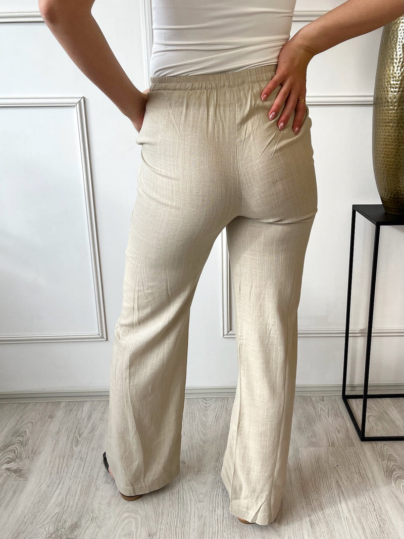 Linnen Pants | Beige