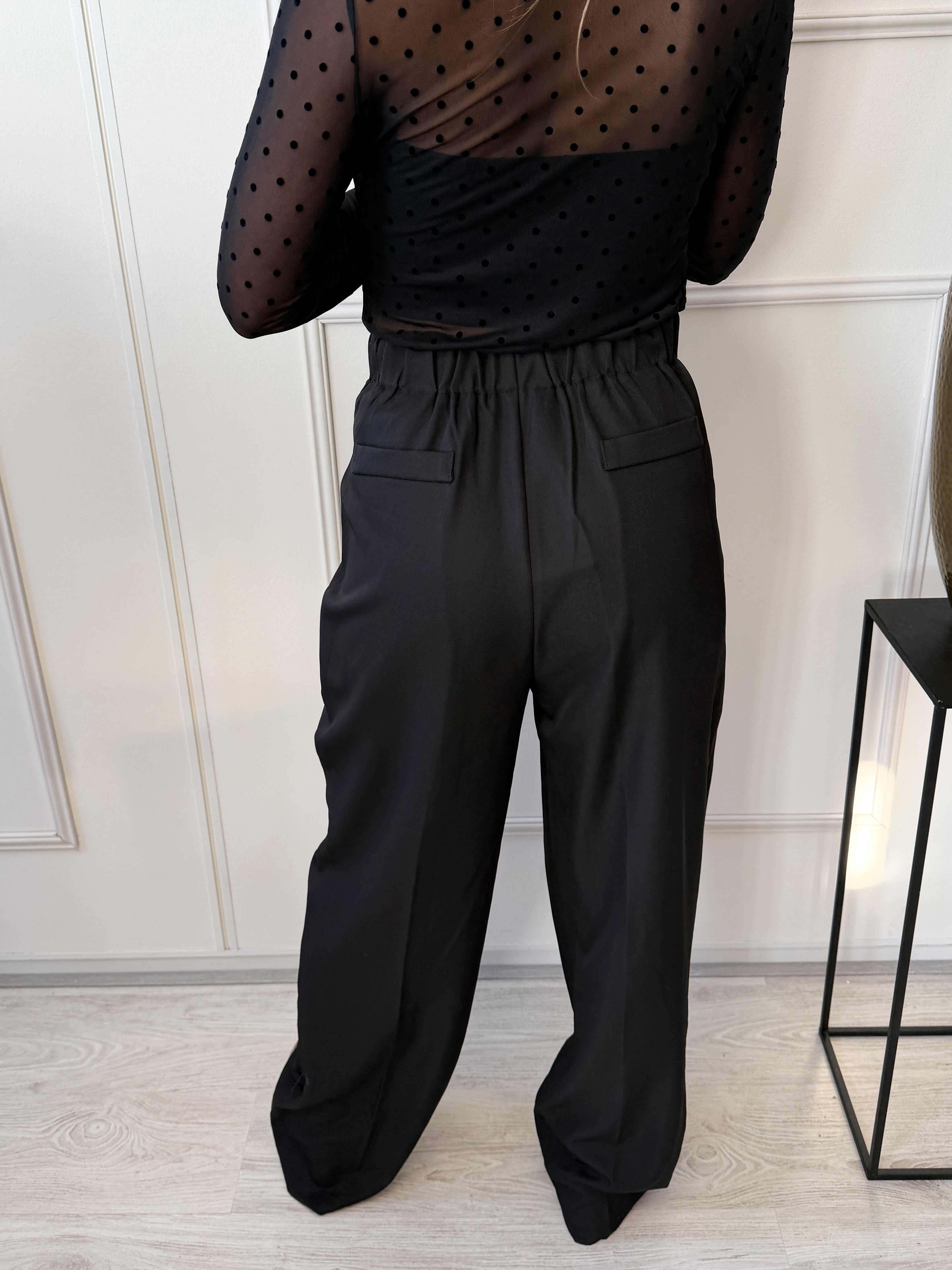 Oversized Boxy Pantalon | Zwart