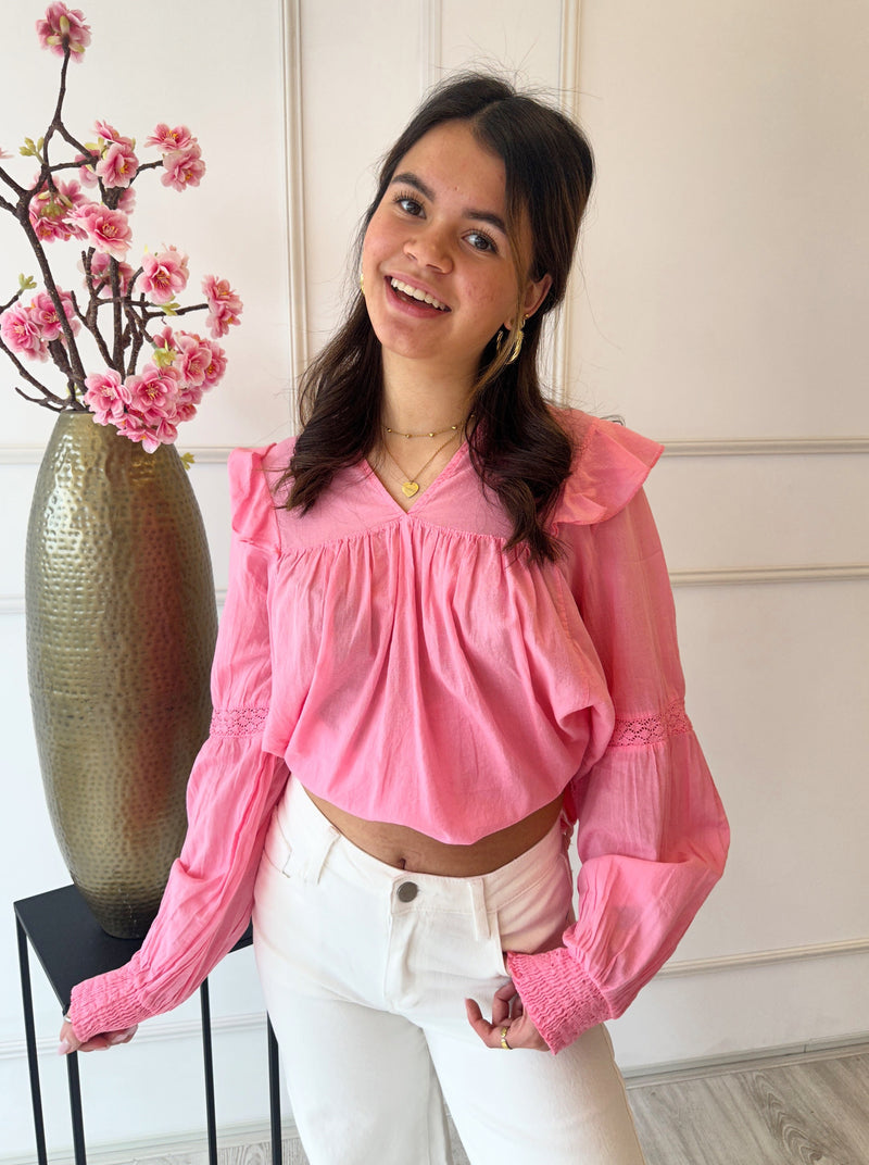 Evelyn Blouse | Roze