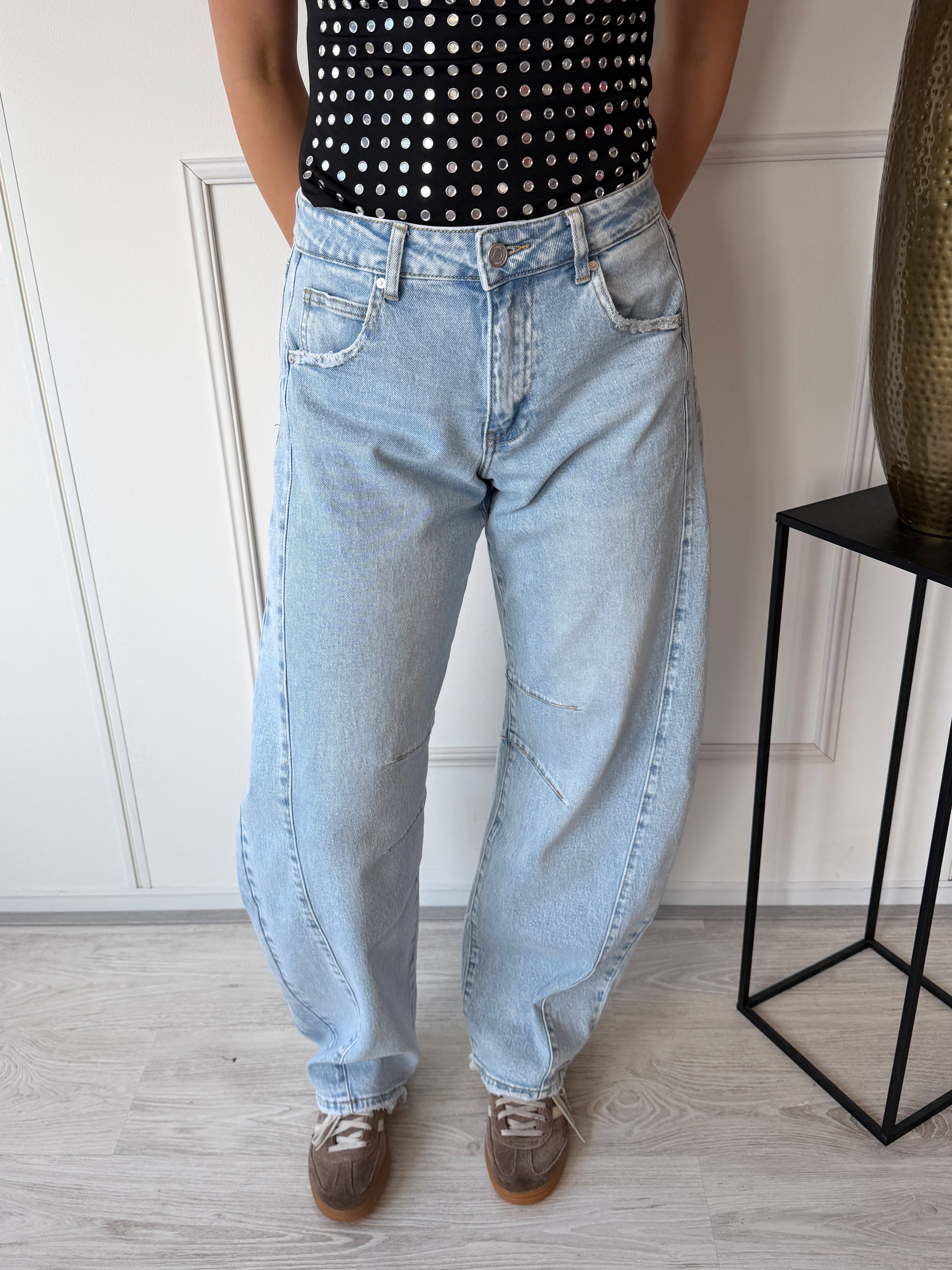 Barrel Queen Broek | Blauw
