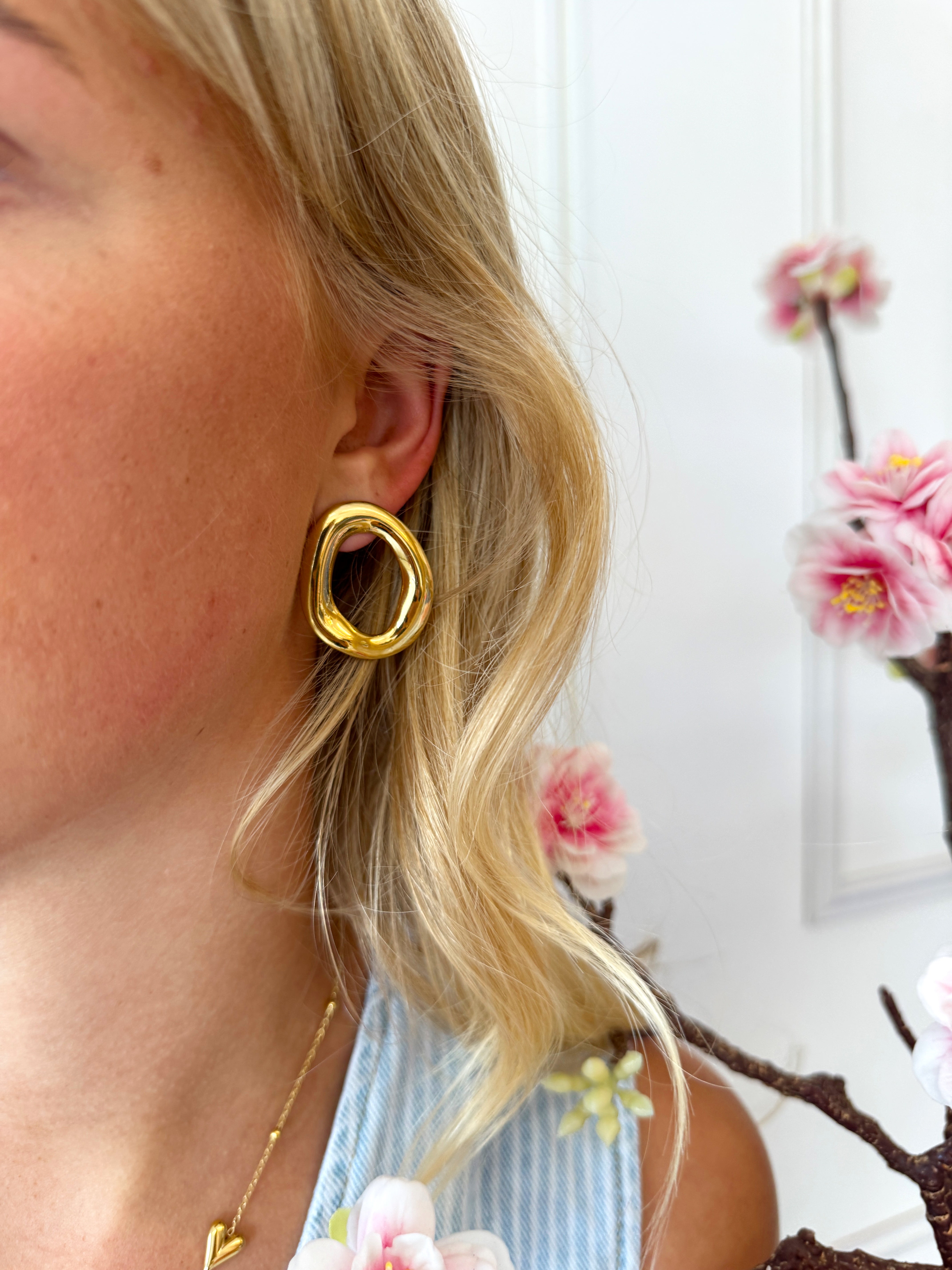 Ovale Oorbellen Oasis | Goud
