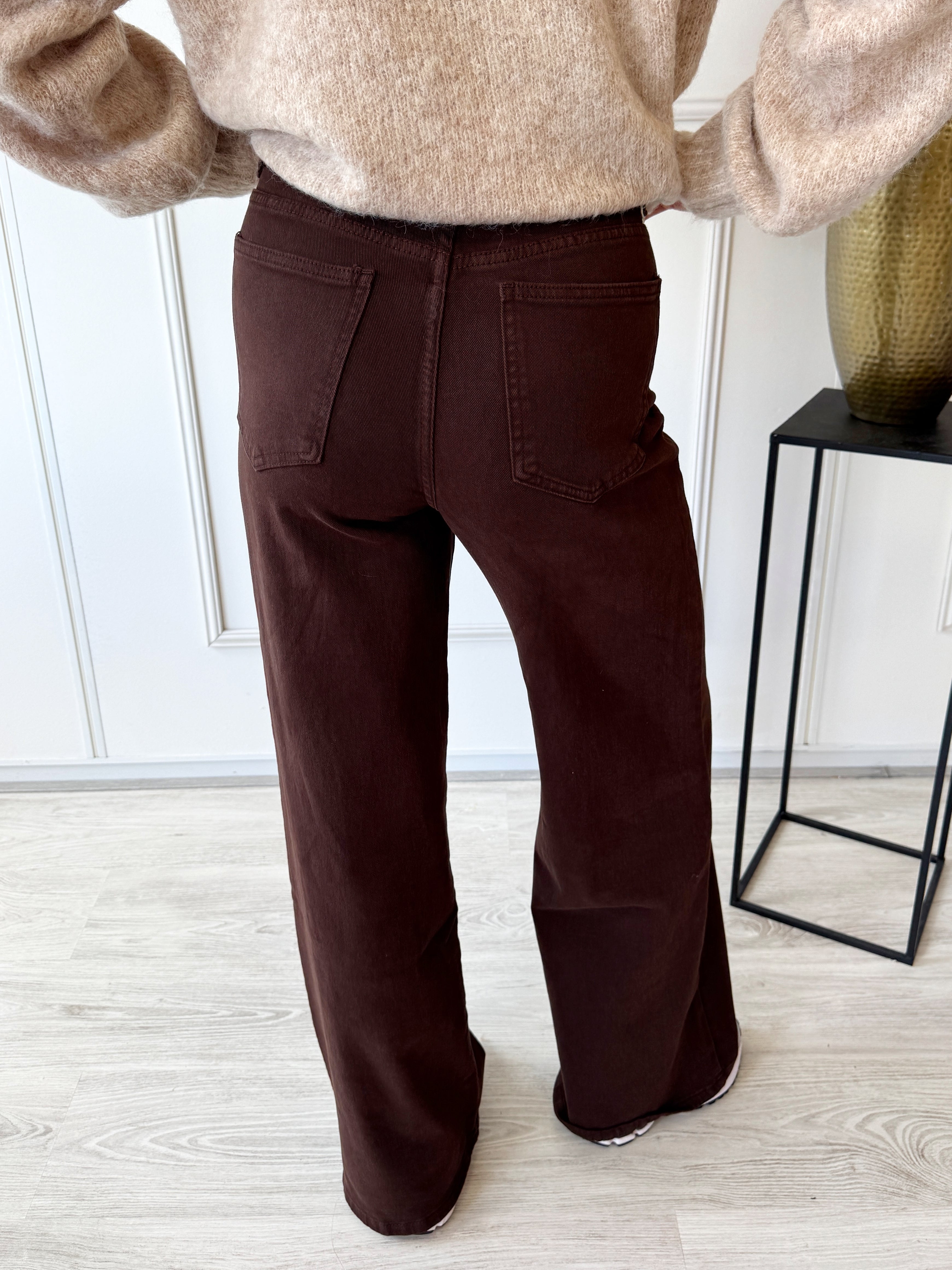 Wide Leg Denim Jeans | Bruin
