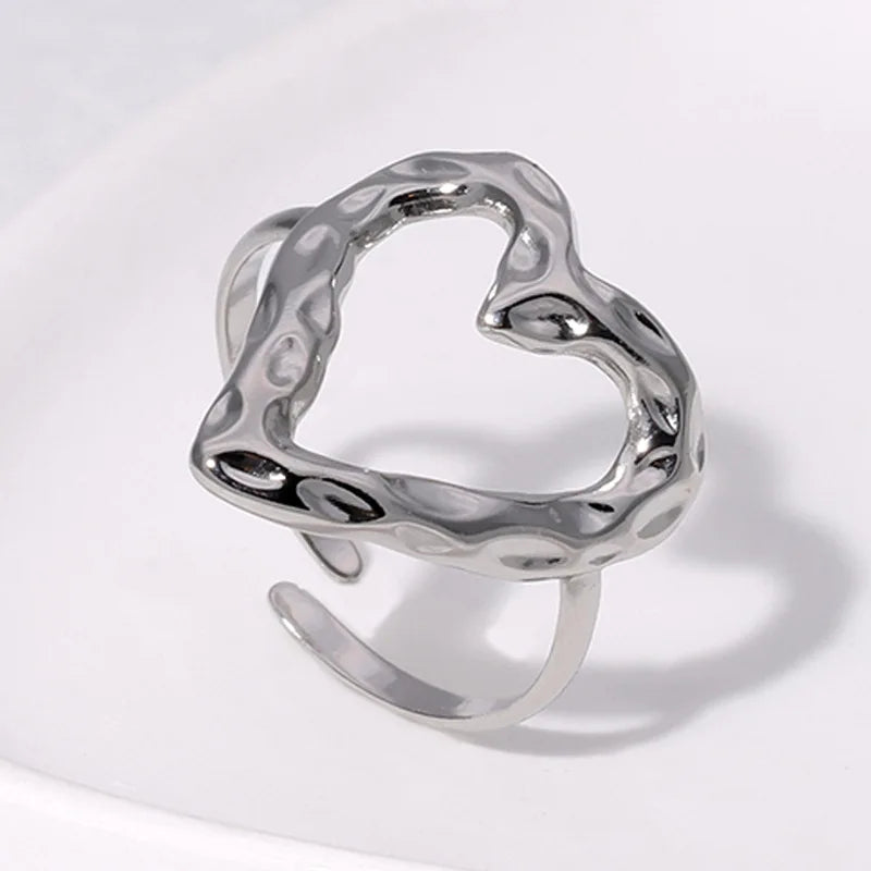 Infinity Hartjes Ring | Zilver