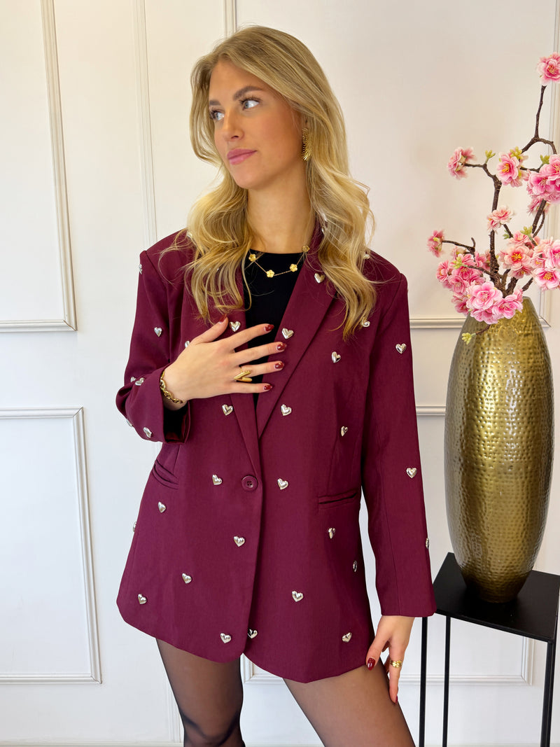 Loulou Love Blazer | Bordeaux