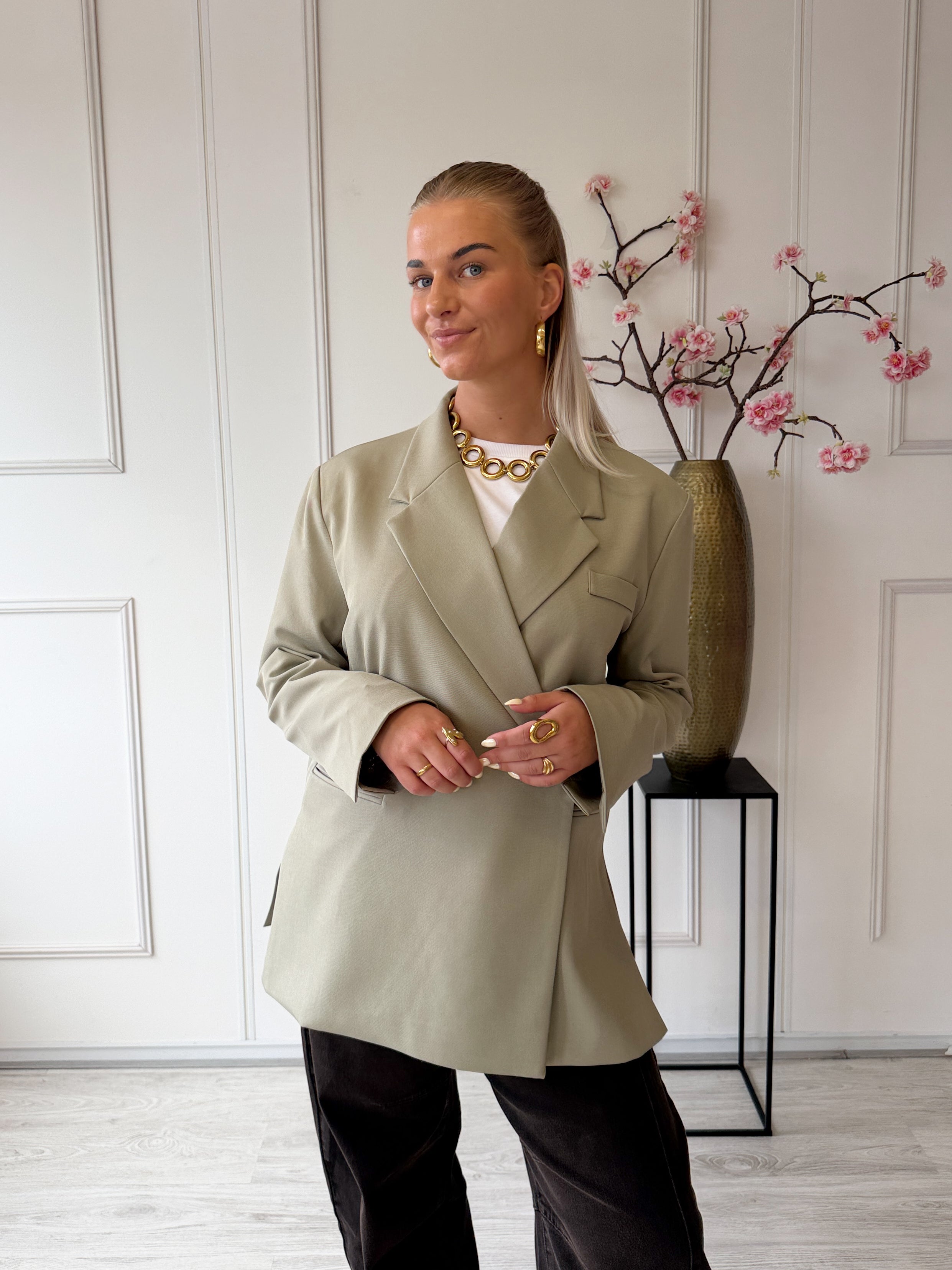 Oversized Boxy Blazer | Groen