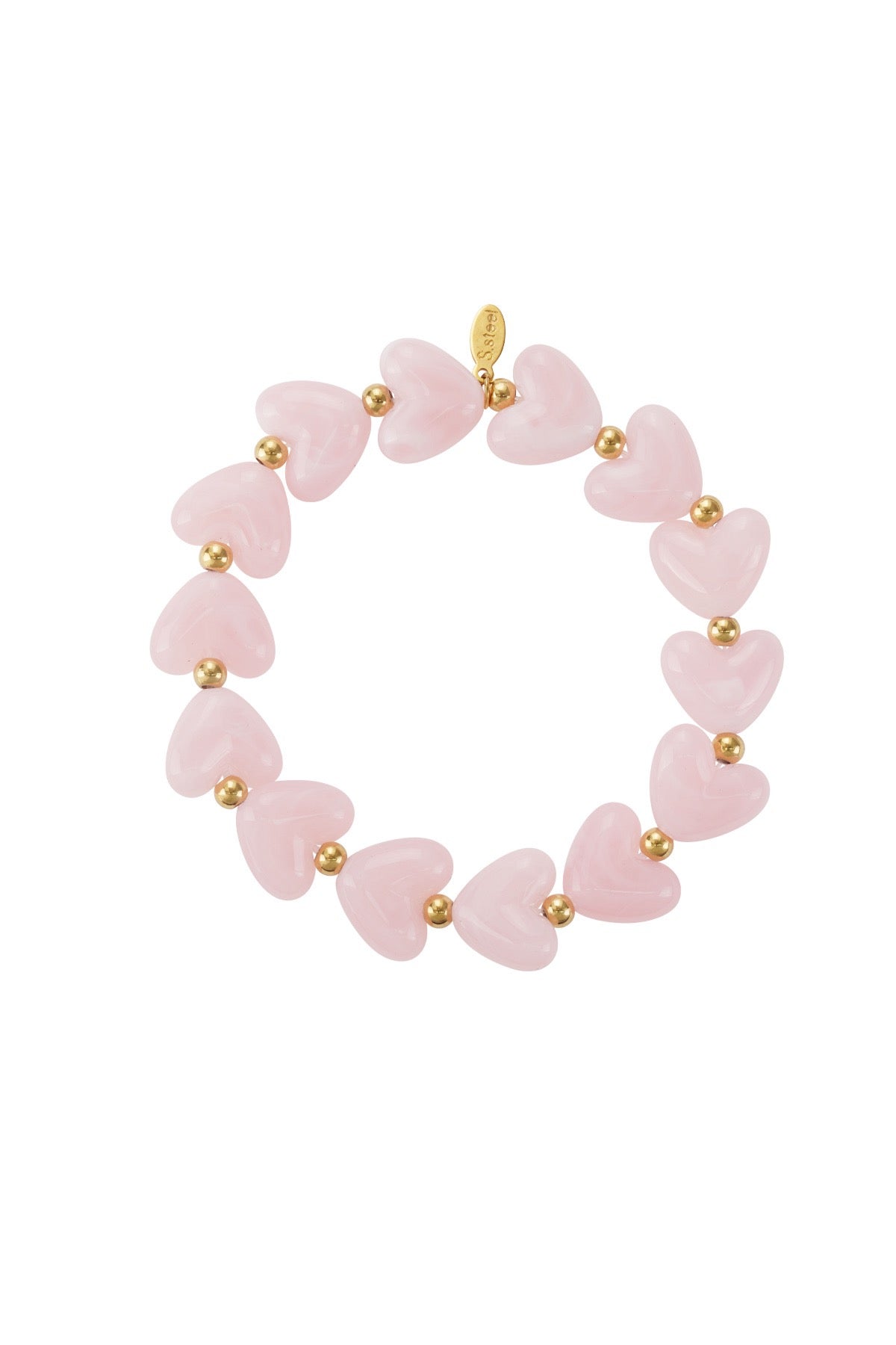 Hartjes Armband | Roze