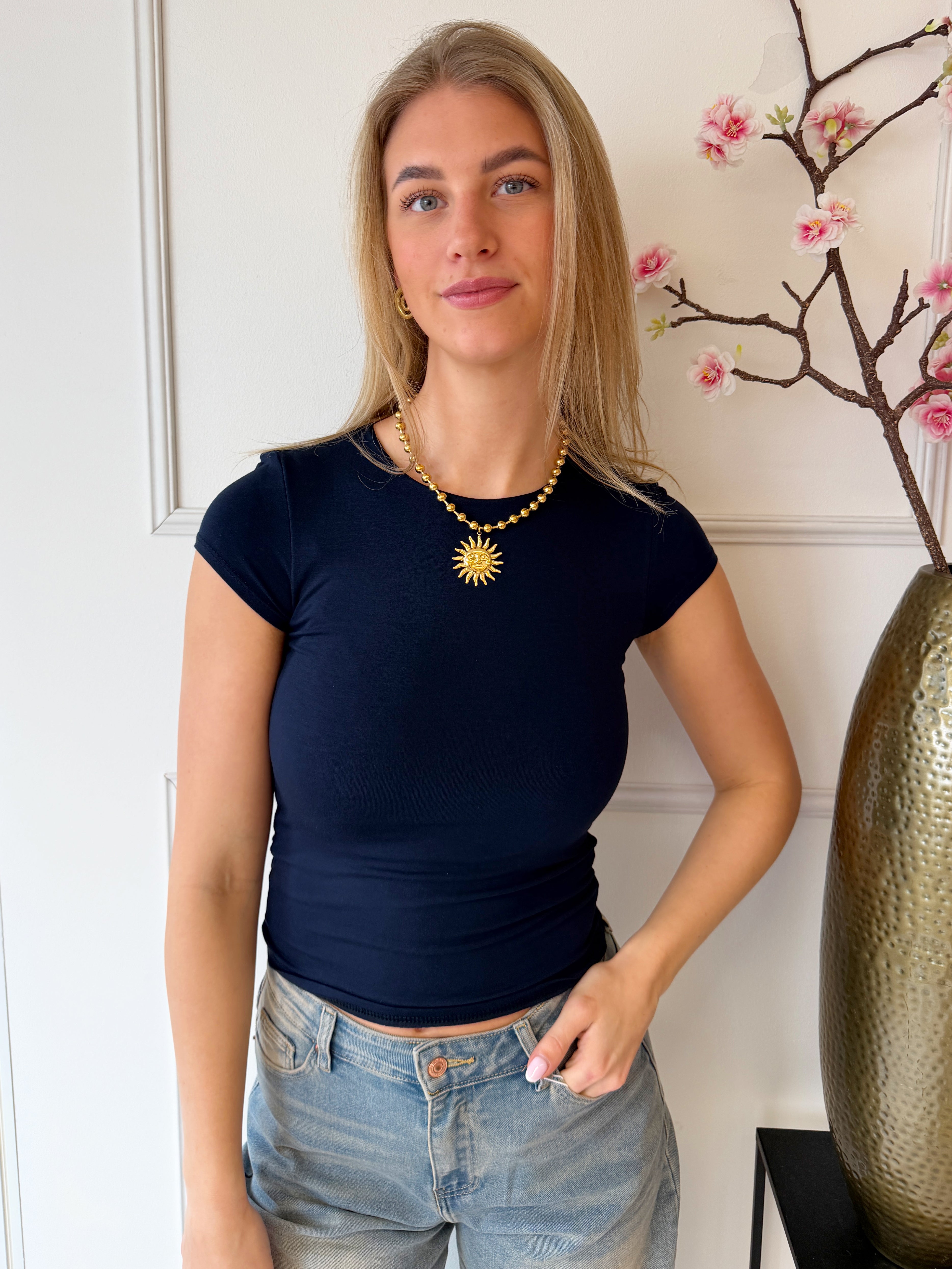 Basic Tee | Navy Blauw