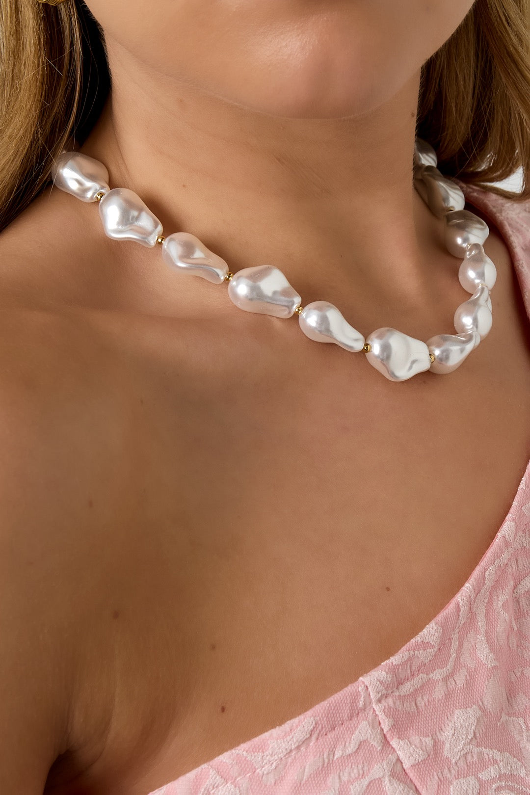 Imitatie Parel Ketting | Wit