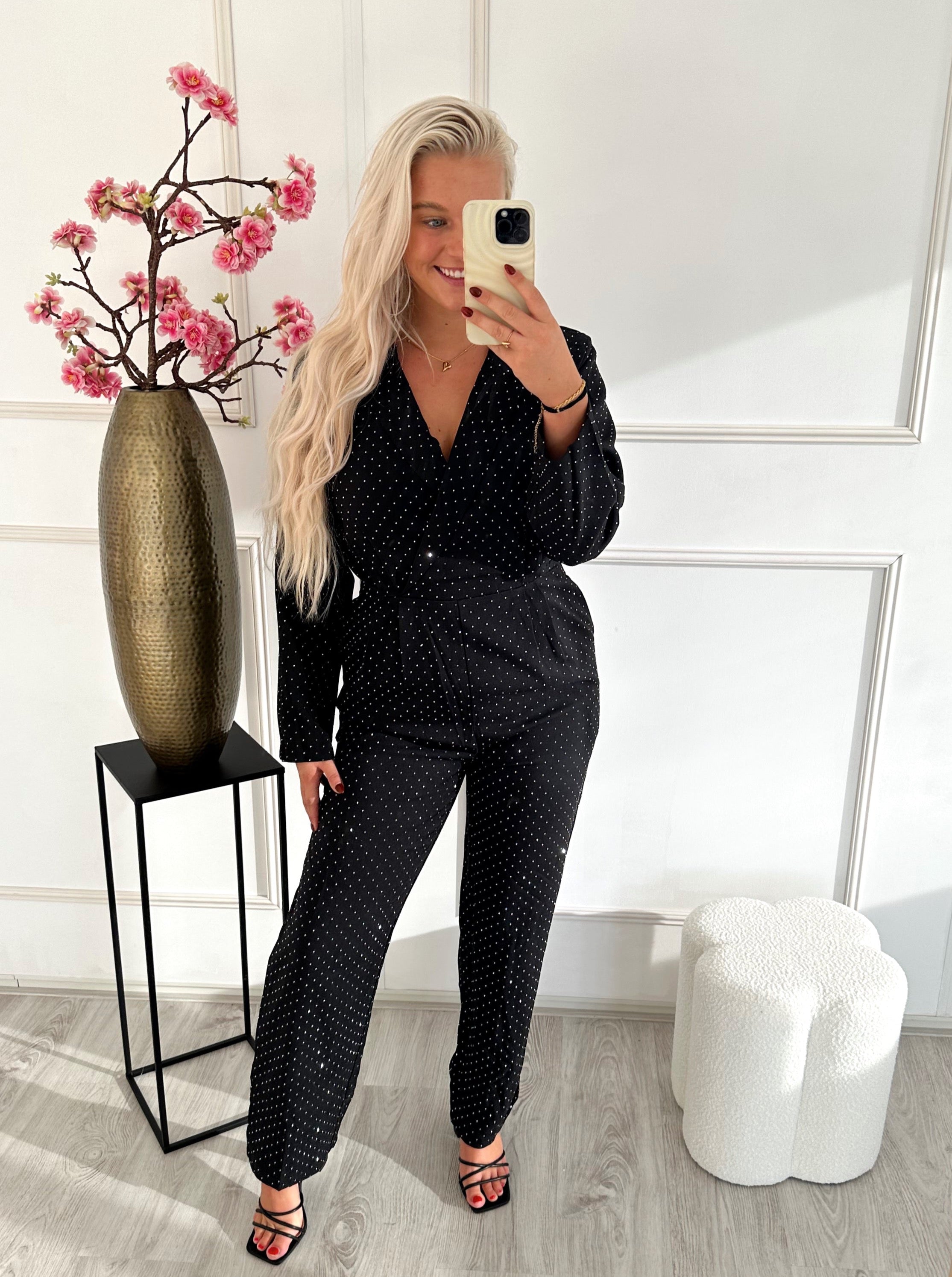 Limited Diamond Jumpsuit | Zwart