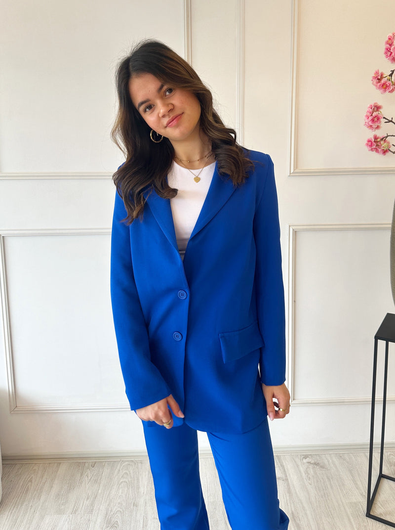 Tess Blazer | Cobalt Blauw