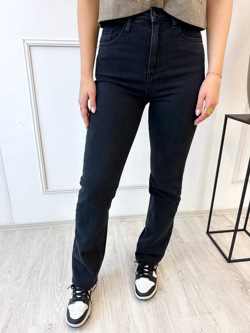 Straight Leg Jeans | Zwart