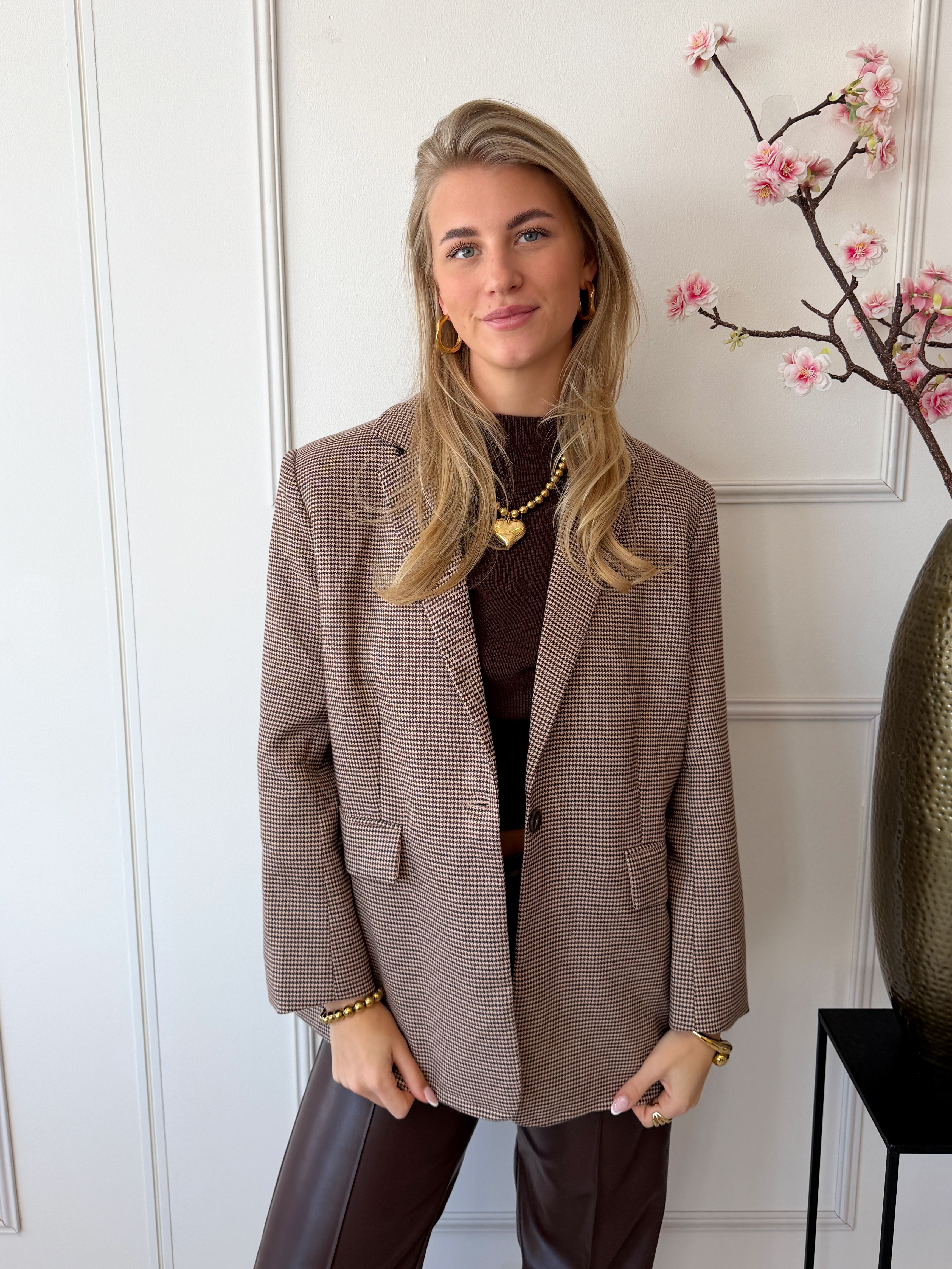 Limited Lotte Blazer | Bruin