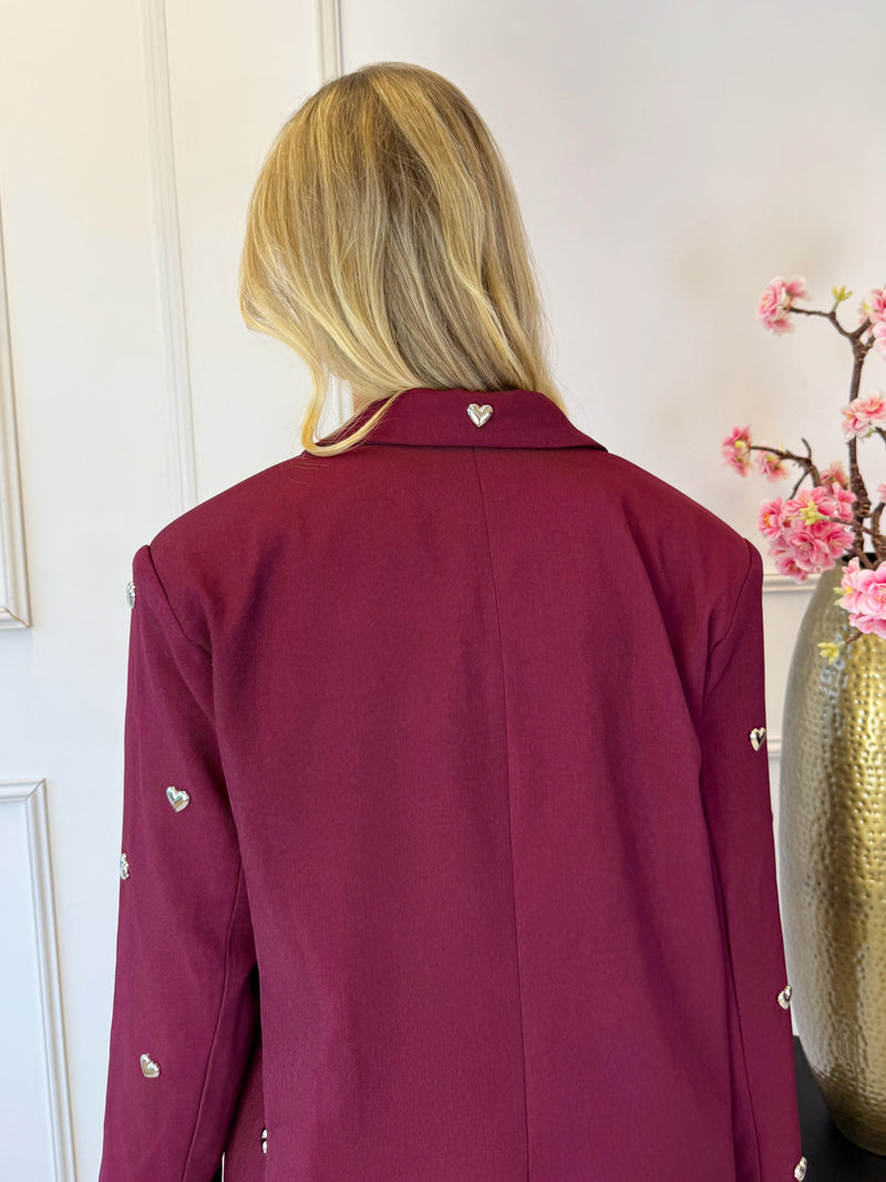 Loulou Love Blazer | Bordeaux