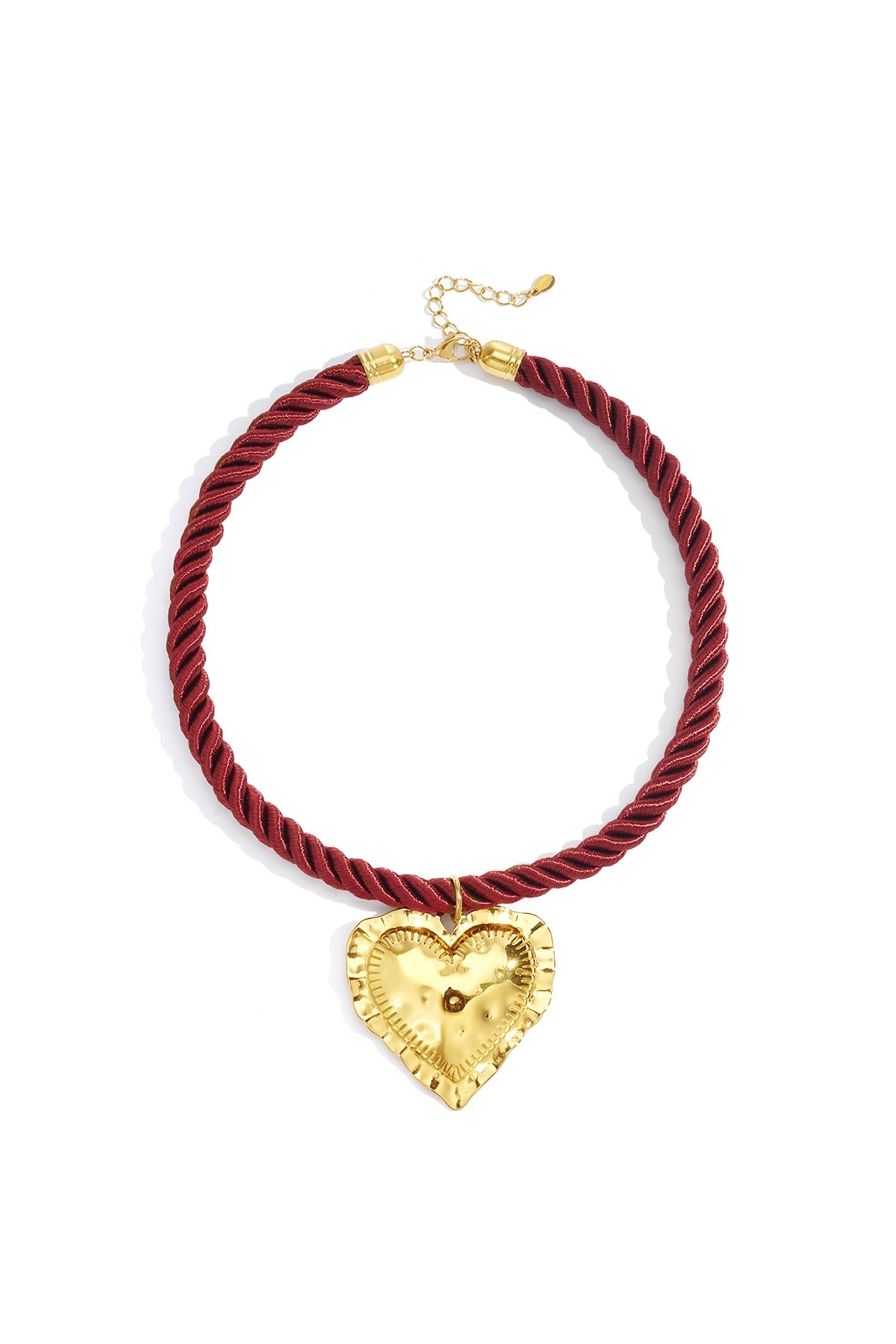 Hart Hanger Ketting | Karmozijnrood