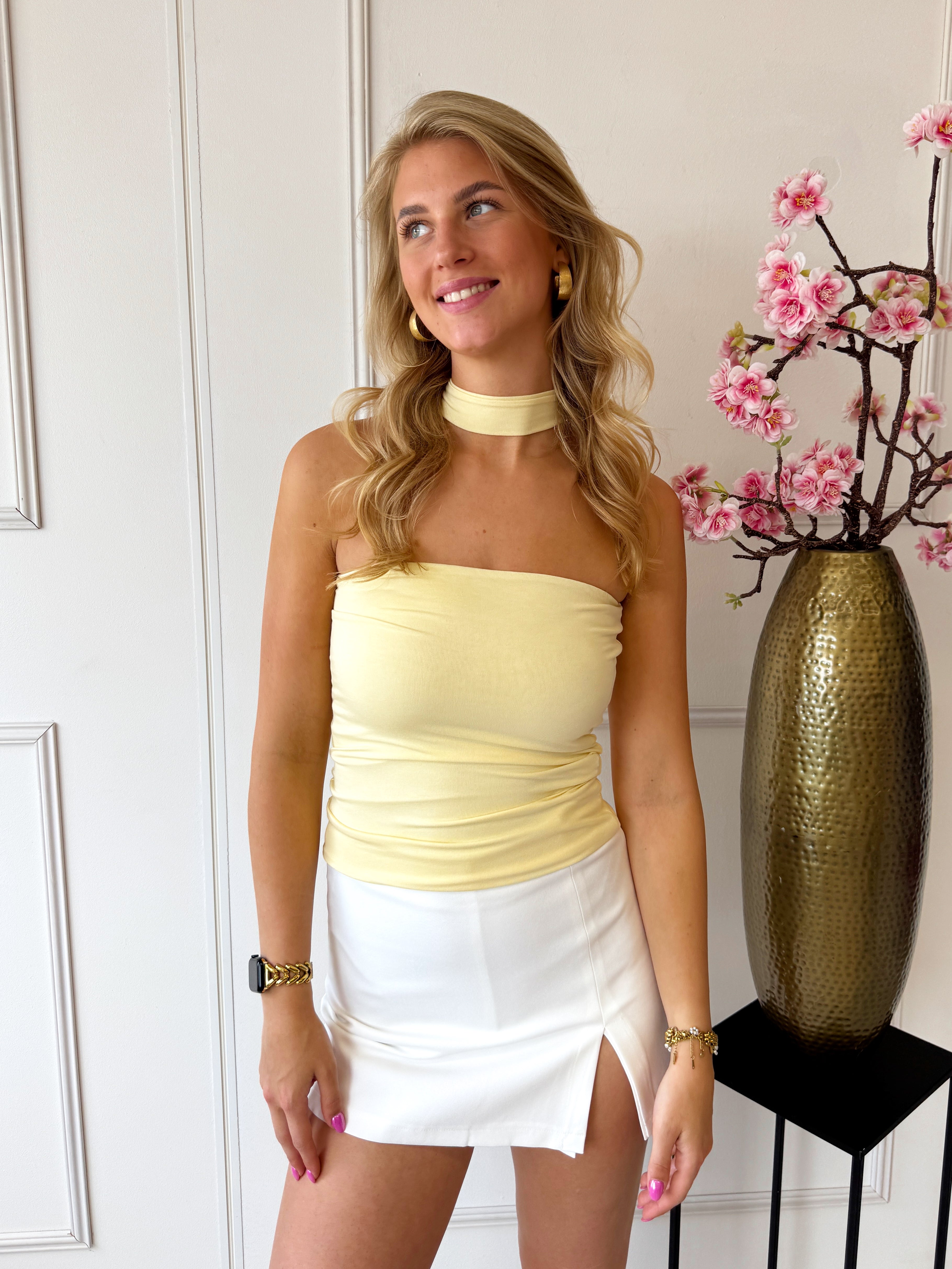 Choker Nova Top | Geel