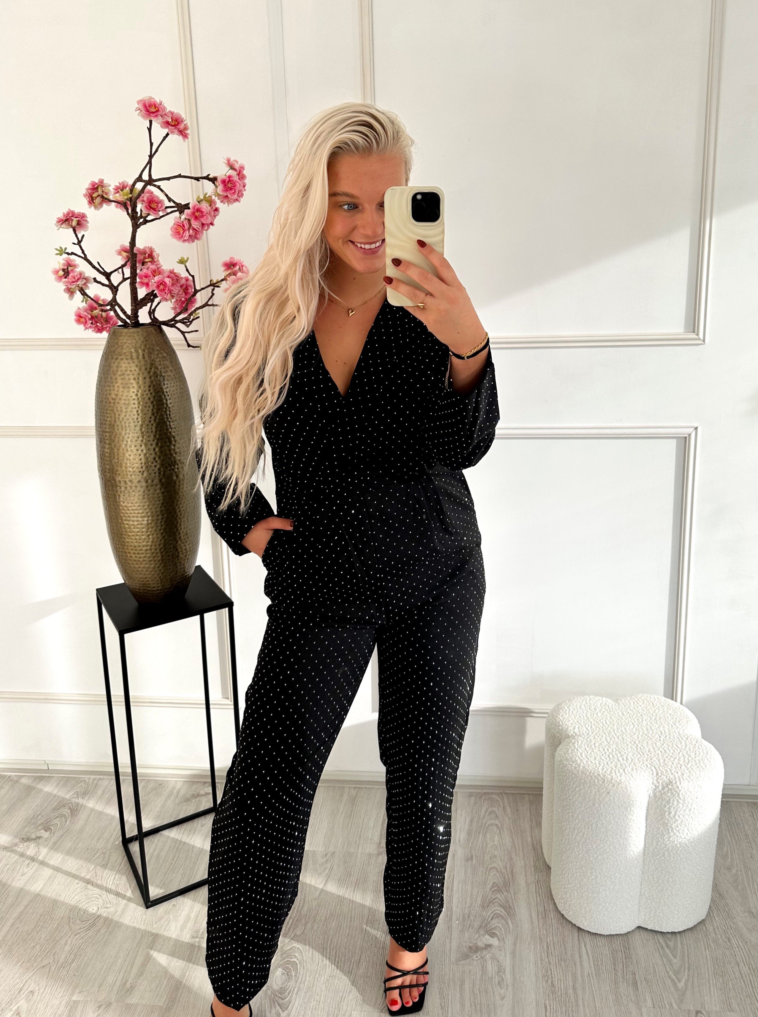 Limited Diamond Jumpsuit | Zwart