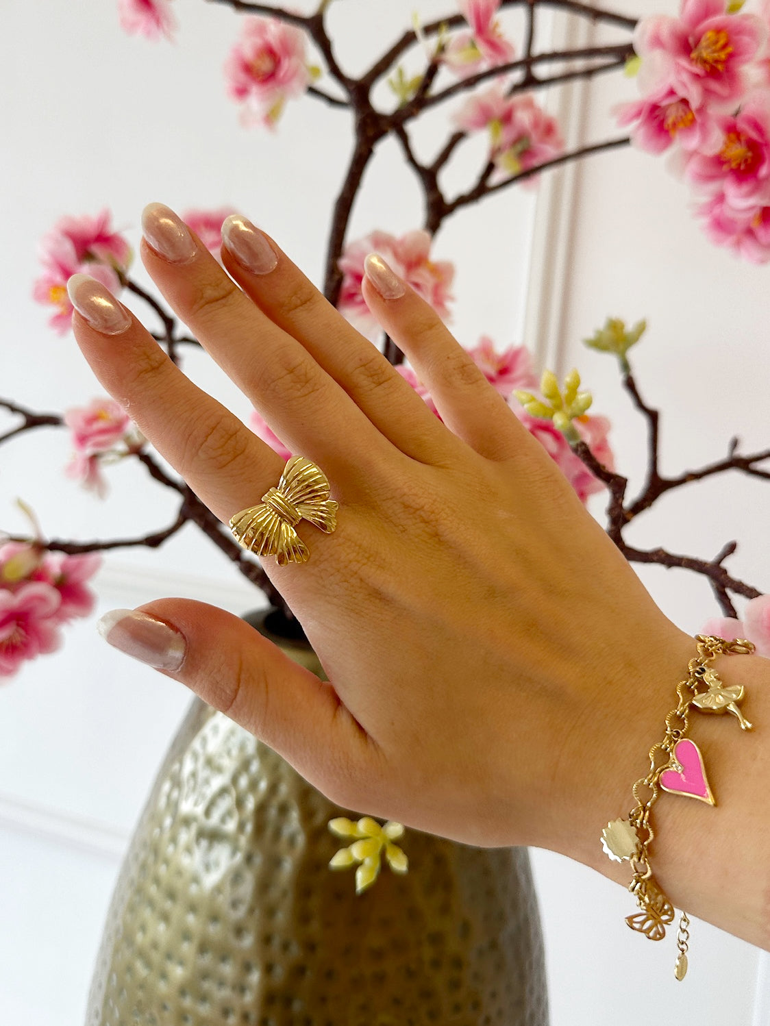 Grote Strik Ring | Goud