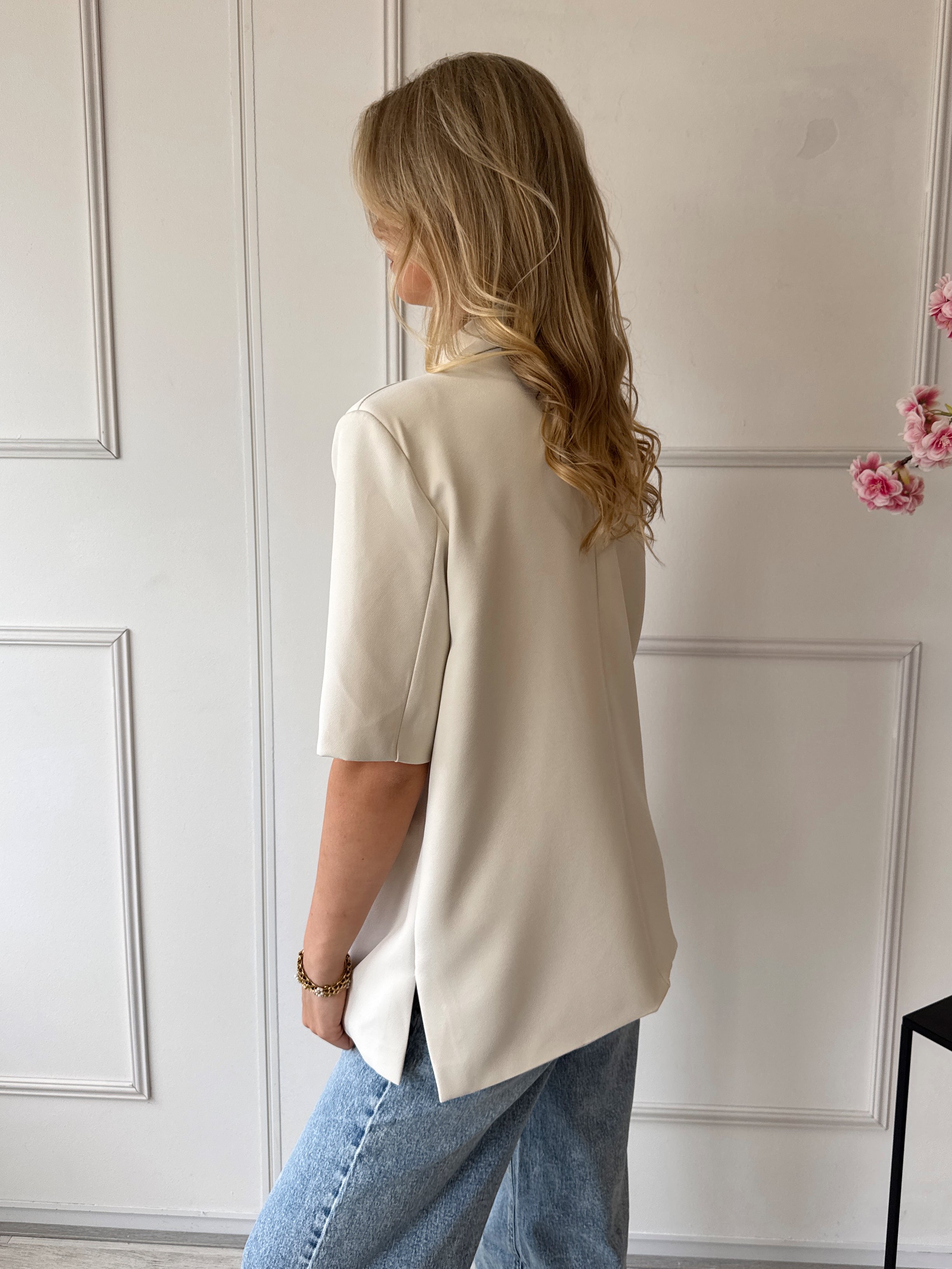 Florine Oversized Blazer | Ecru