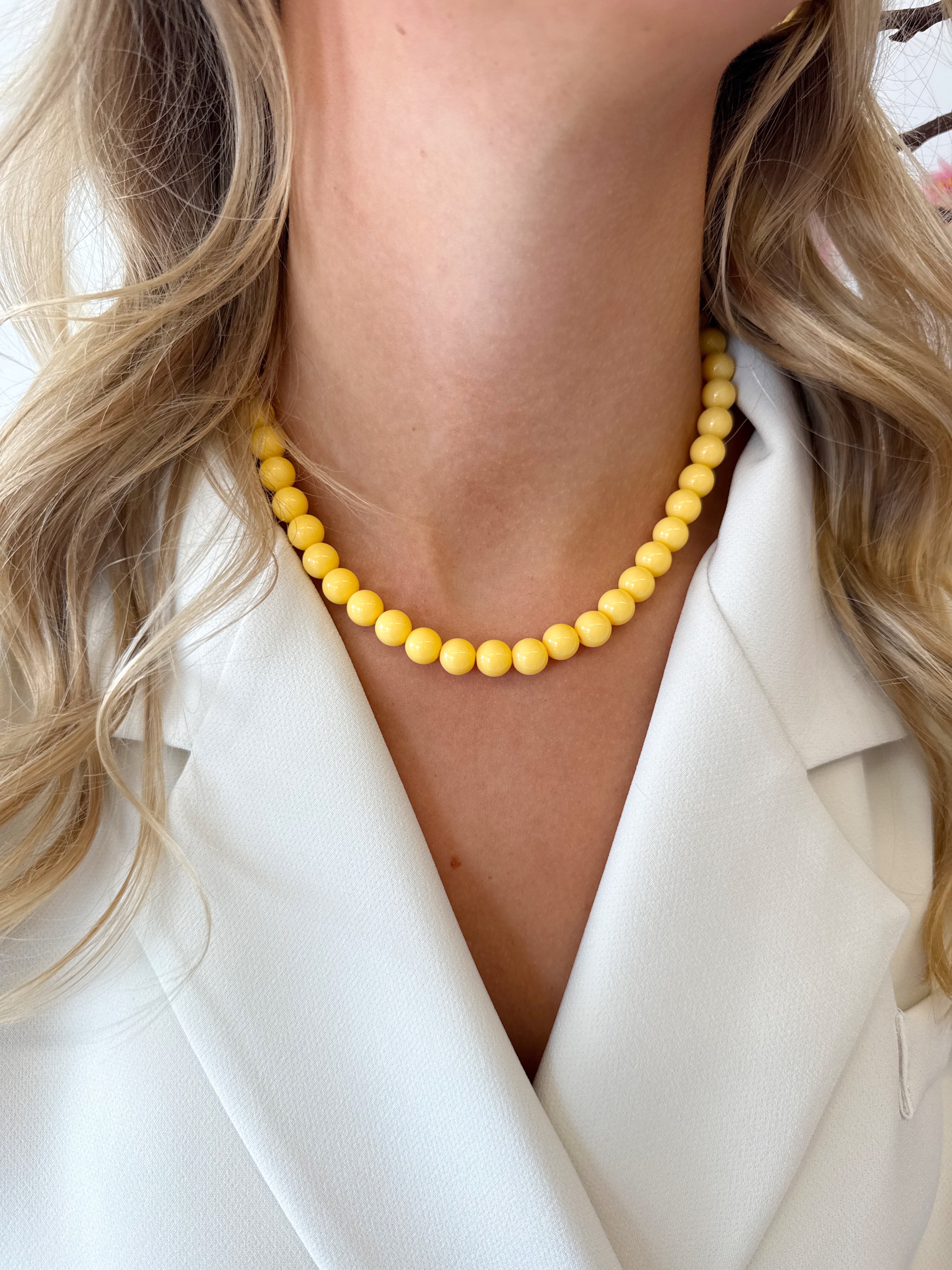 Kralen Ketting | Geel