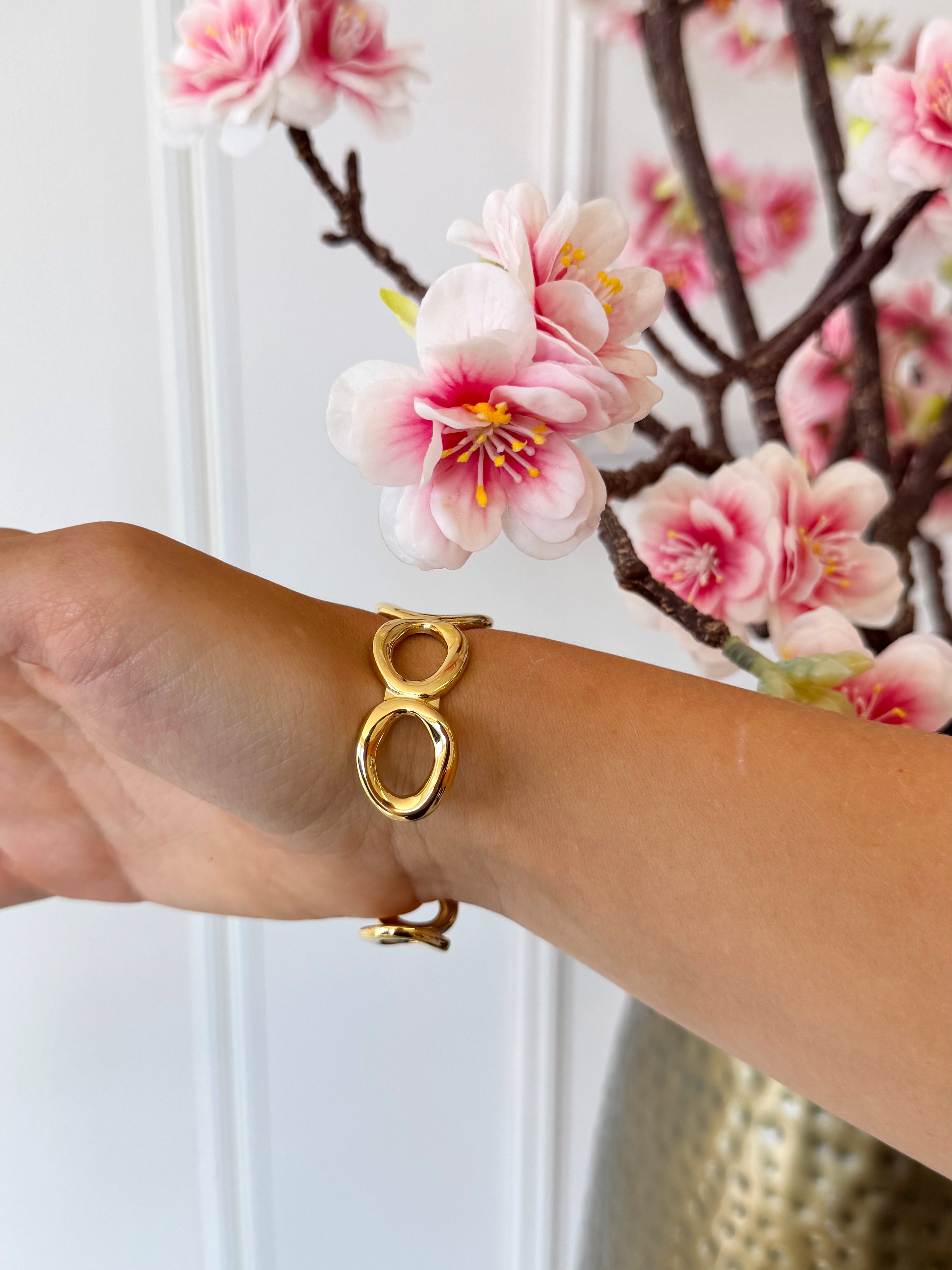 Hoepel Armband | Goud