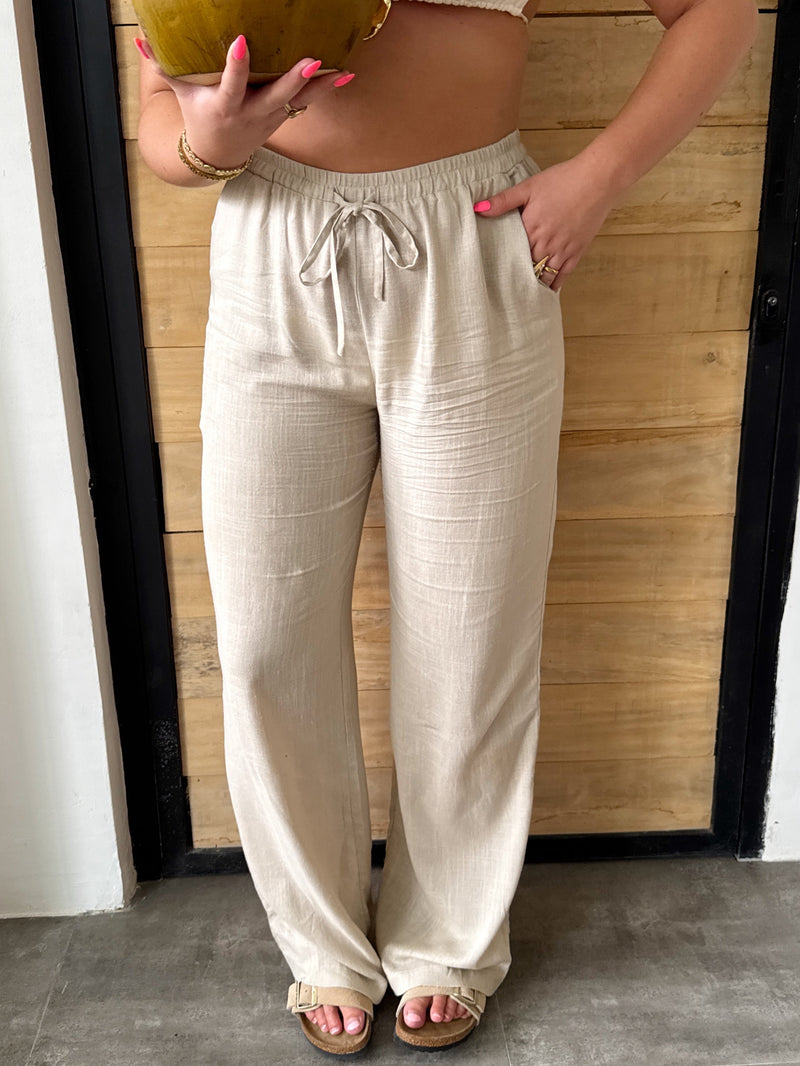 Linnen Pants | Beige