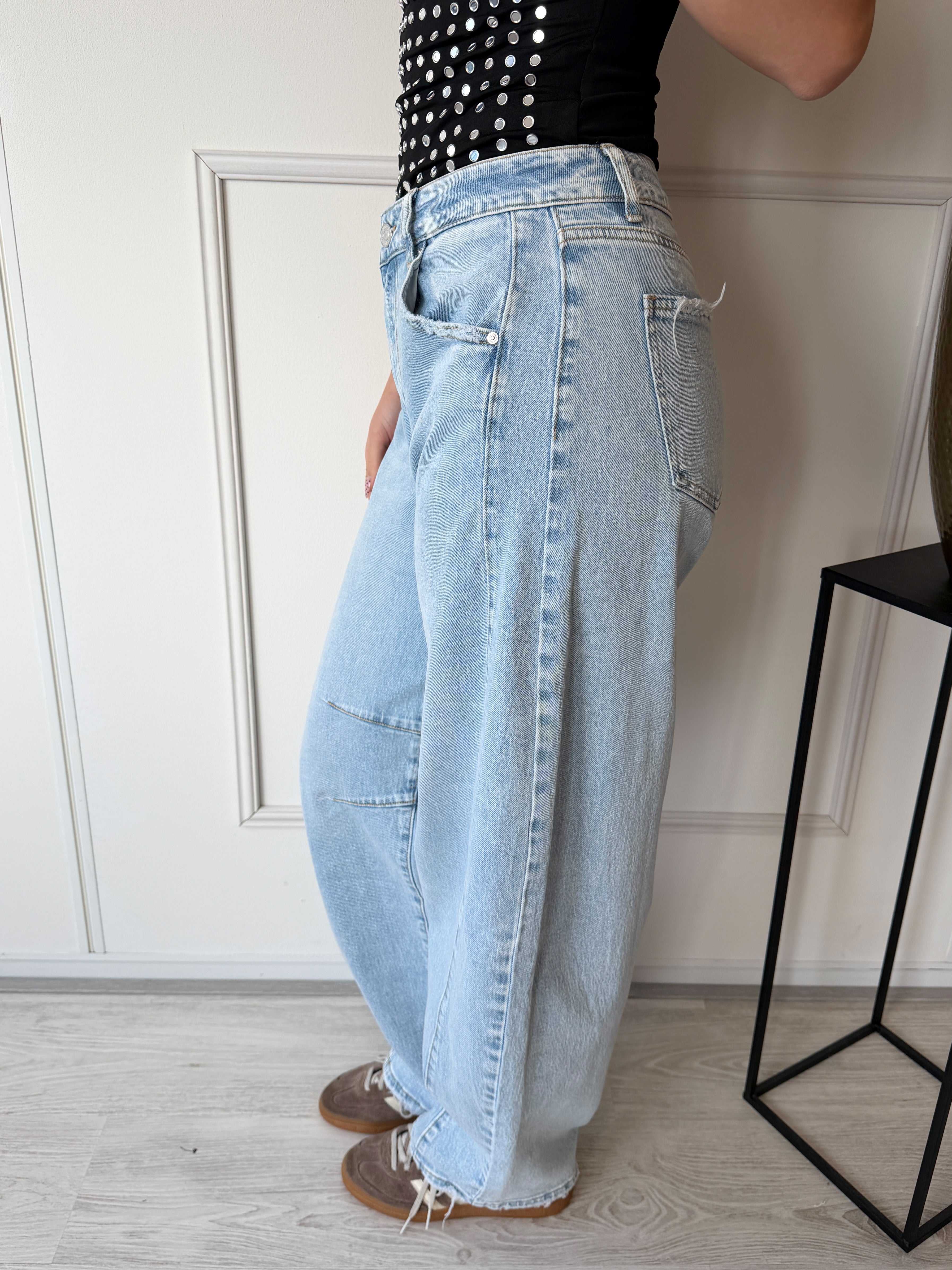 Barrel Queen Broek | Blauw