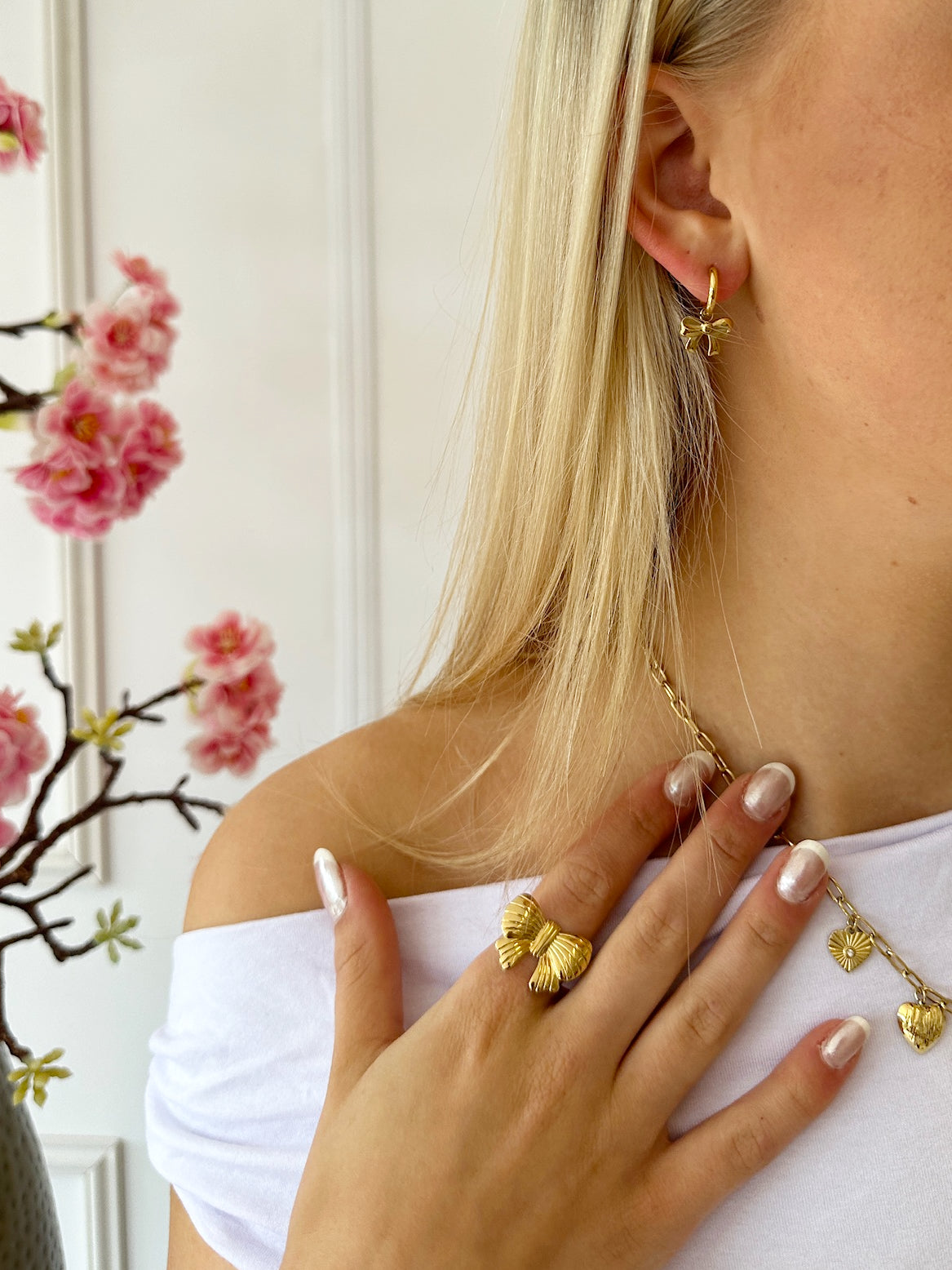 Grote Strik Ring | Goud