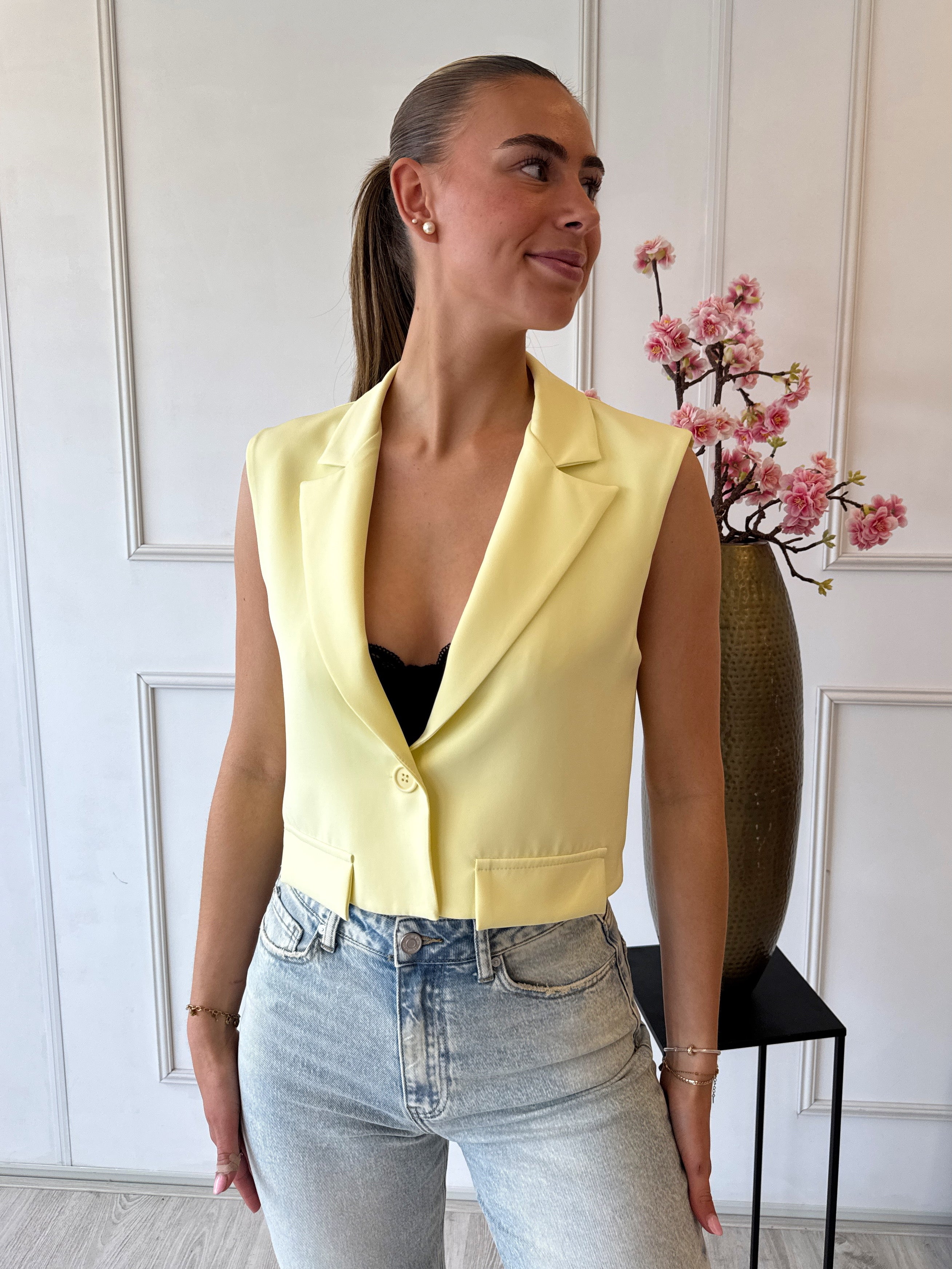 Nina Gilet | Geel