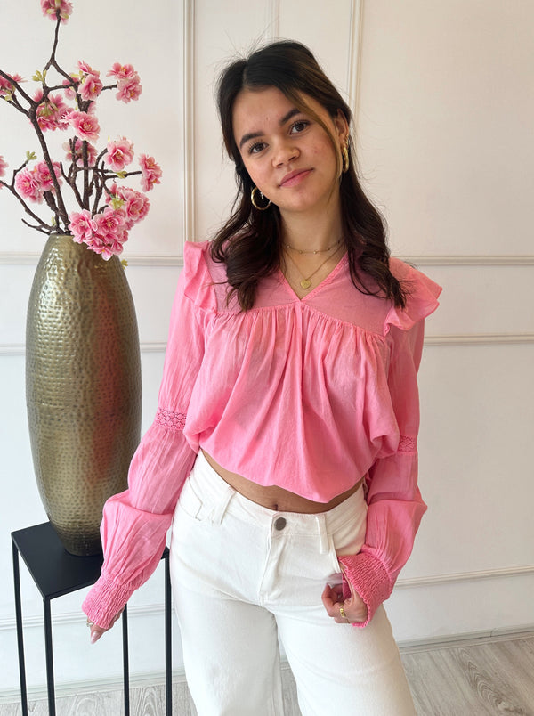 Evelyn Blouse | Roze