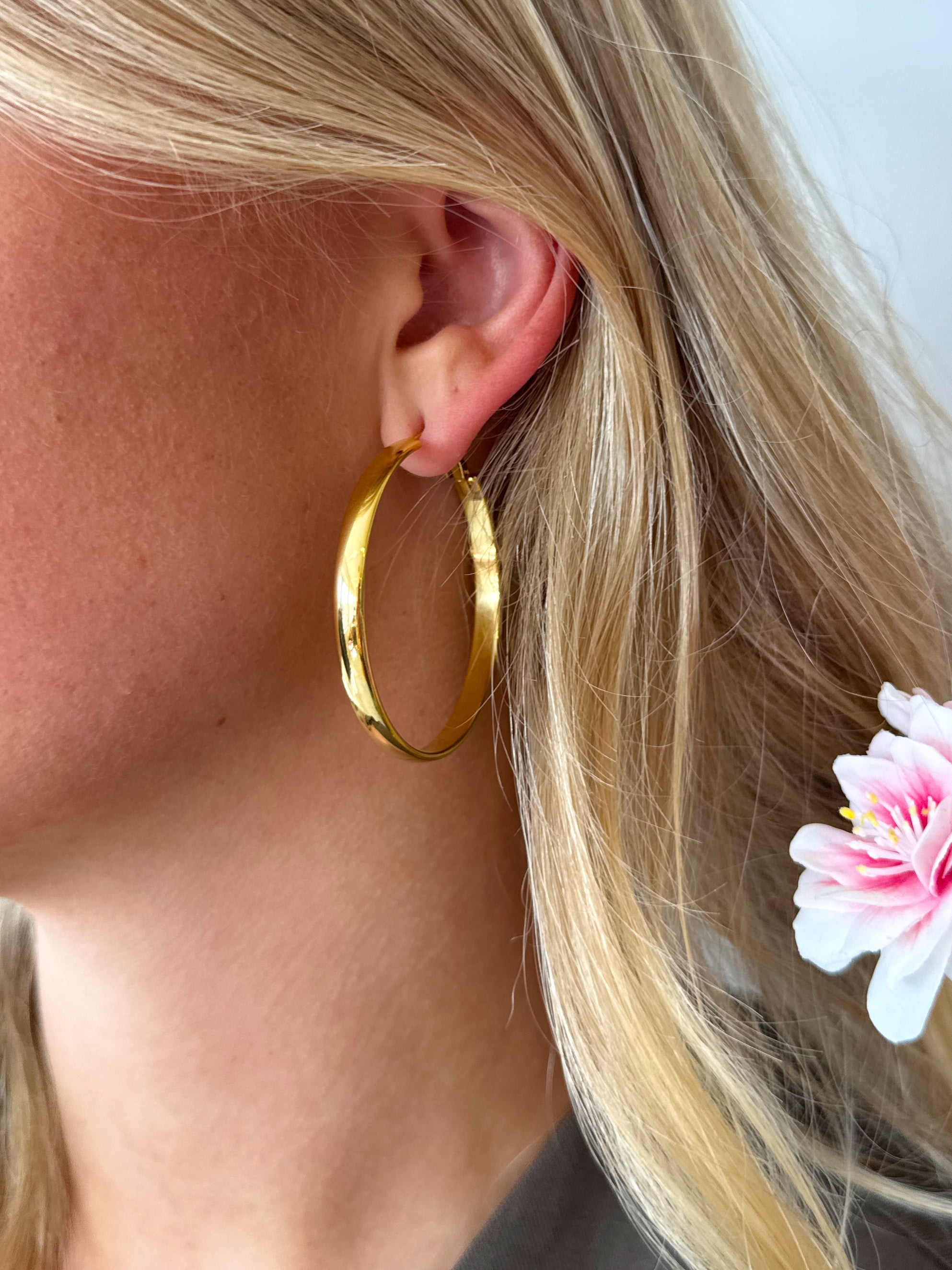 Basic Hoop Oorbellen | Goud