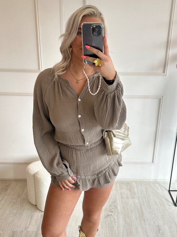 Dreamy Playsuit | Taupe