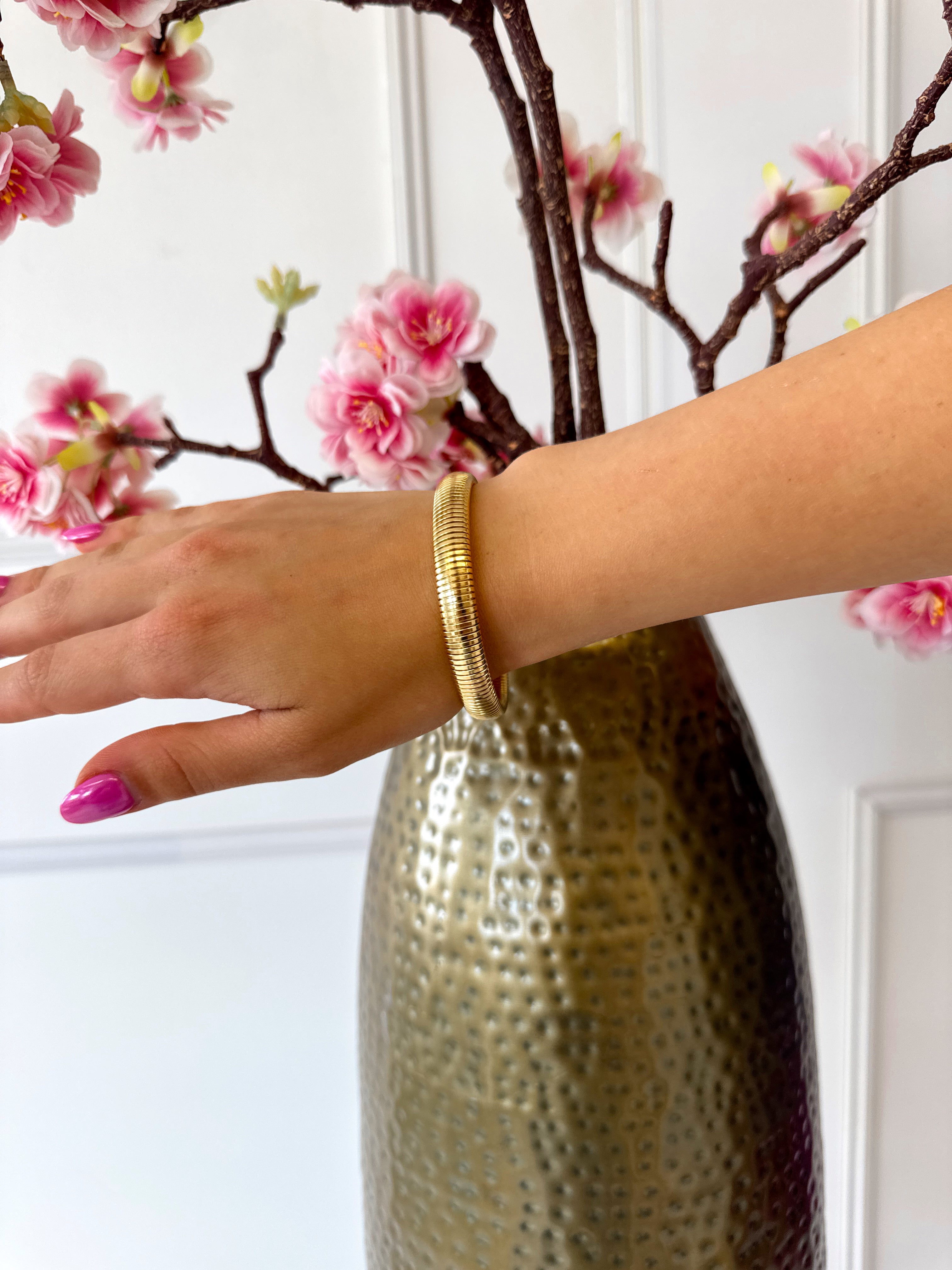 Platte Armband | Goud