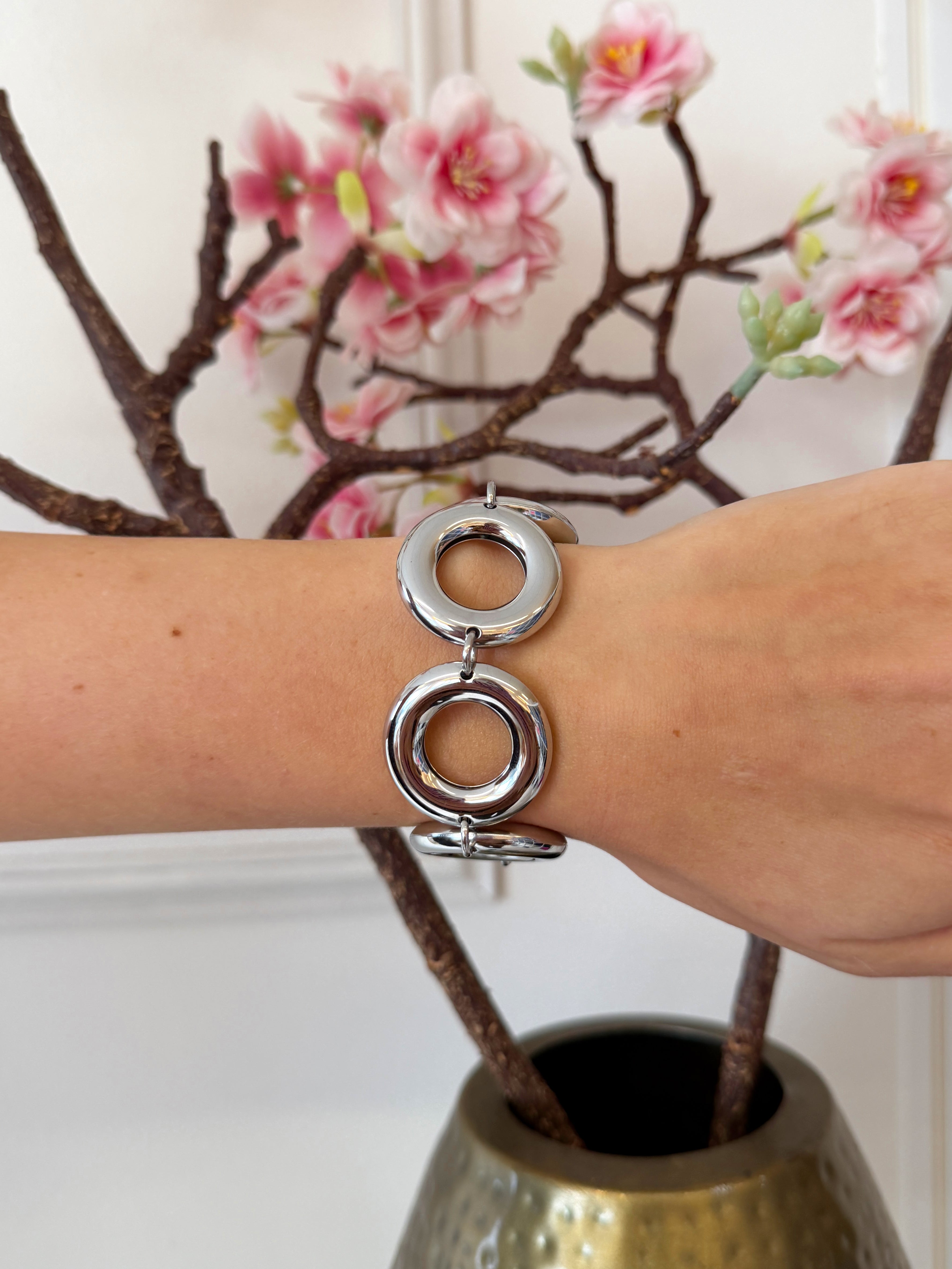 Retro armband | Zilver