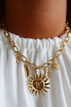 Bedelketting Sunshine | Goud