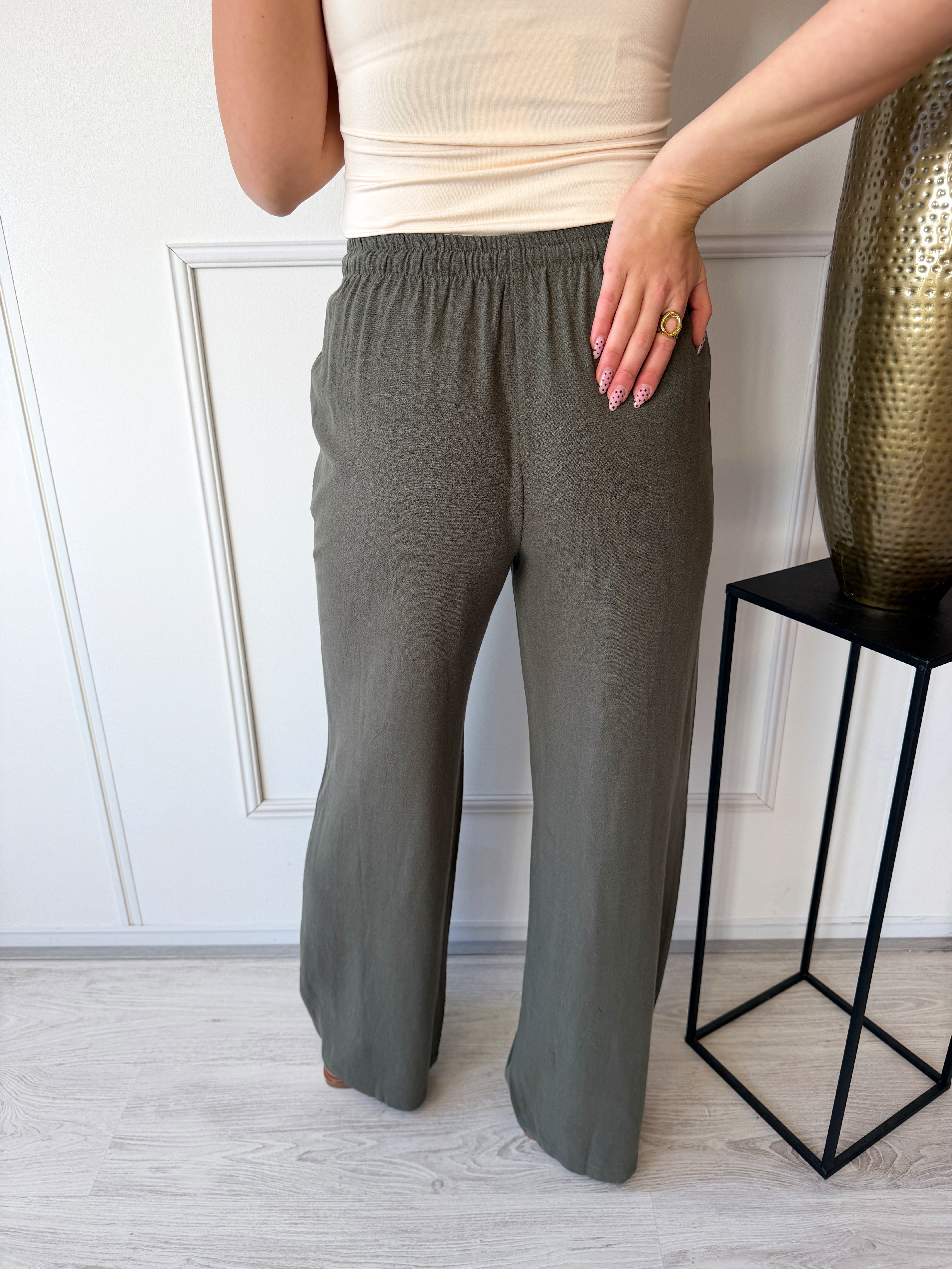 Linnen Broek | Khaki