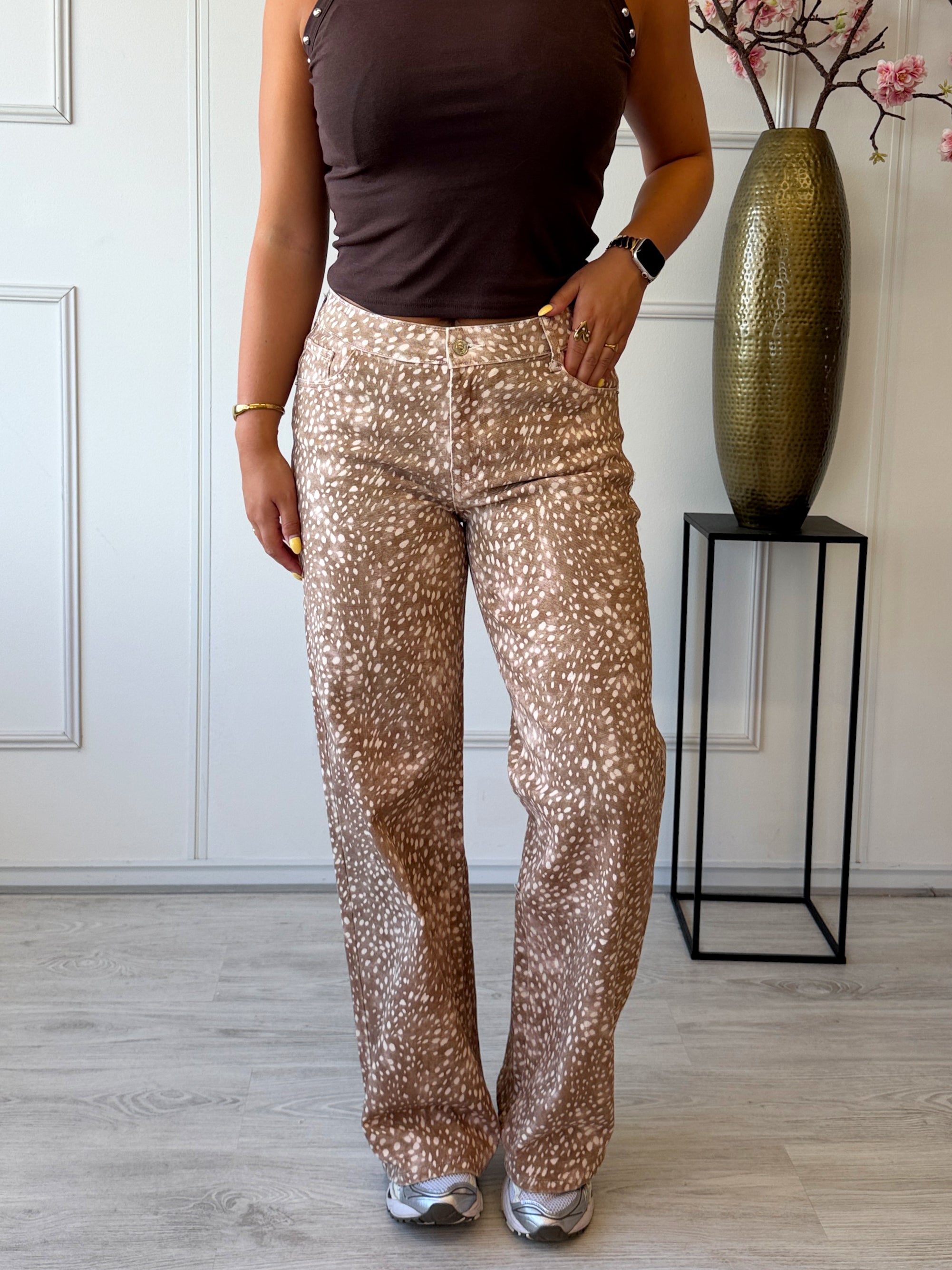 Spotted Muse Jeans | Camel