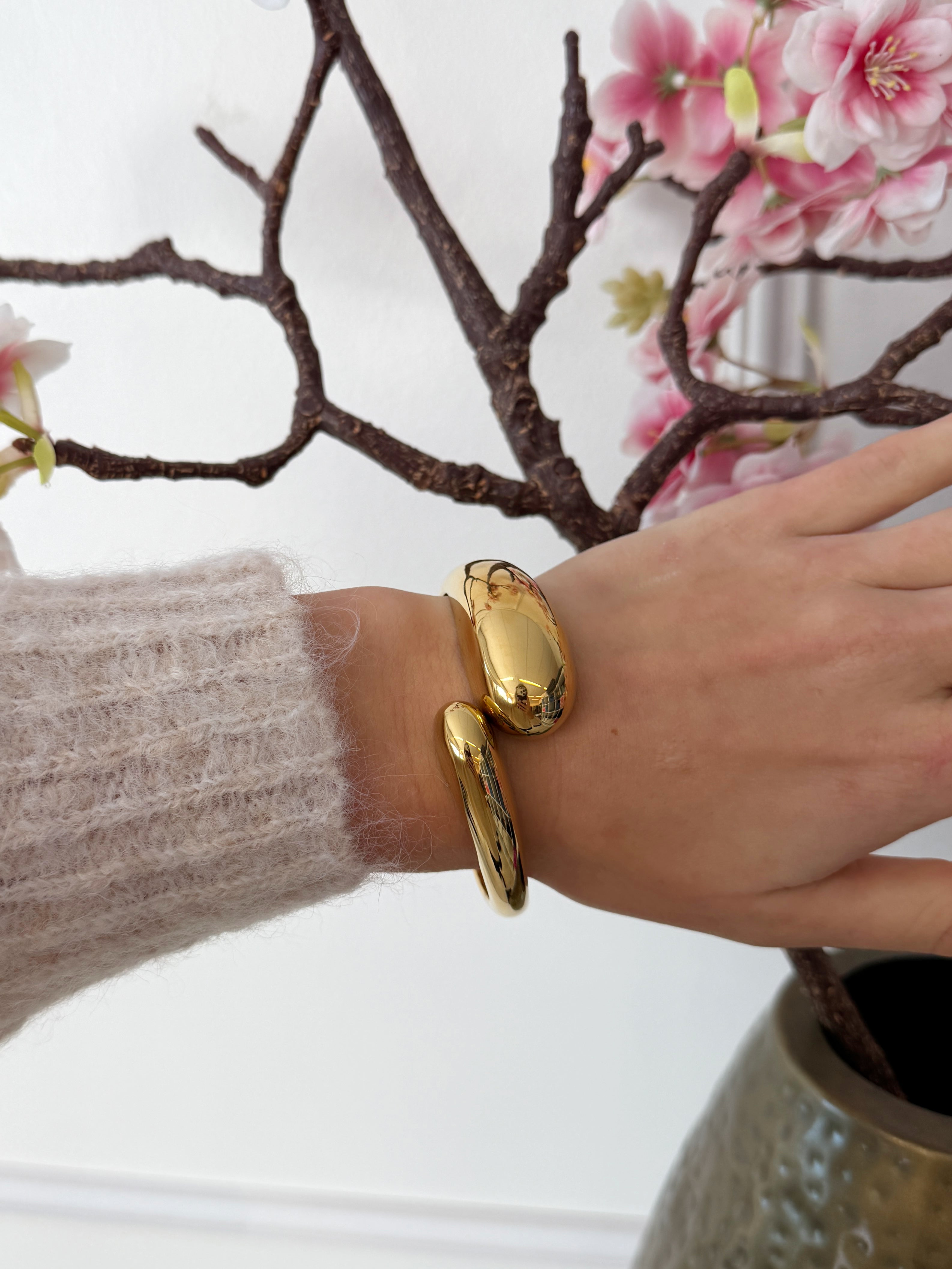 Drops Bangle Armband | Goud
