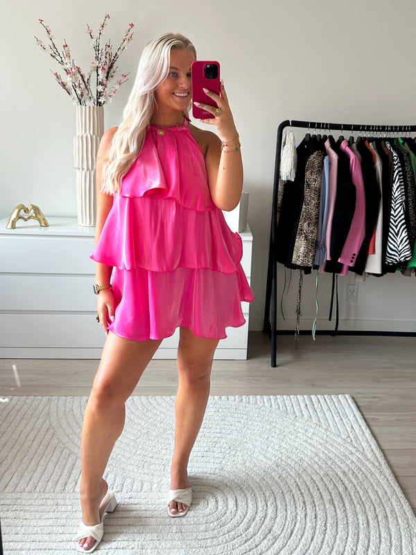 Ruffle Kimmy Jurkje | Roze