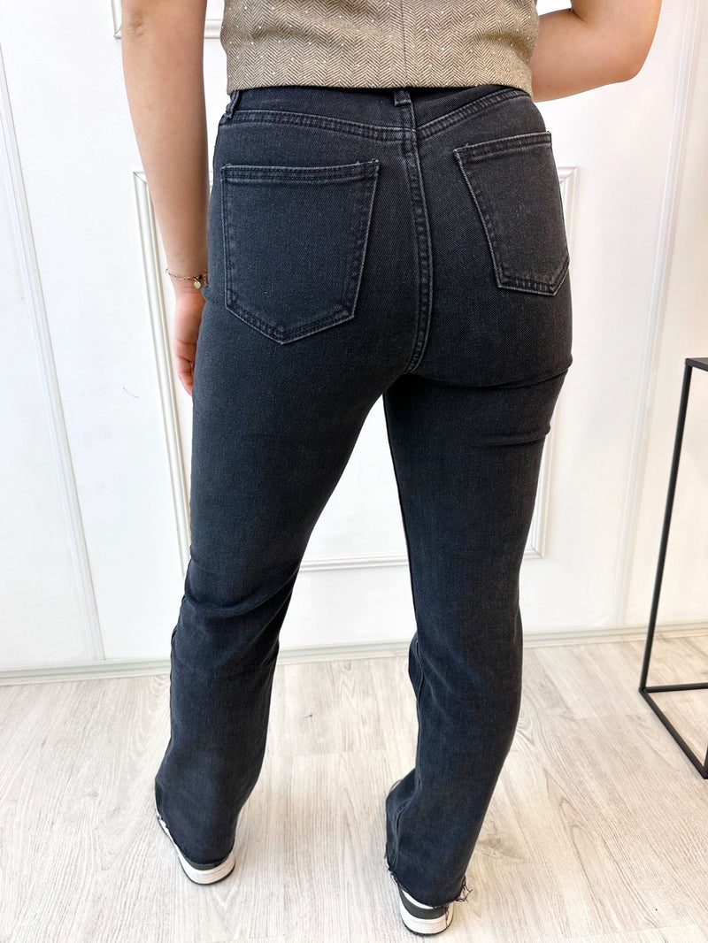 Straight Leg Jeans | Zwart