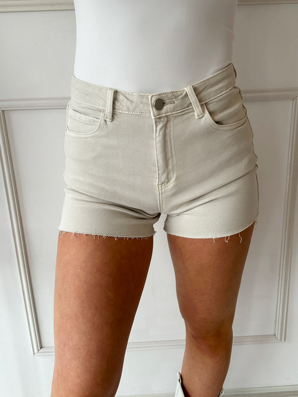 Denim Short 7286 | Beige