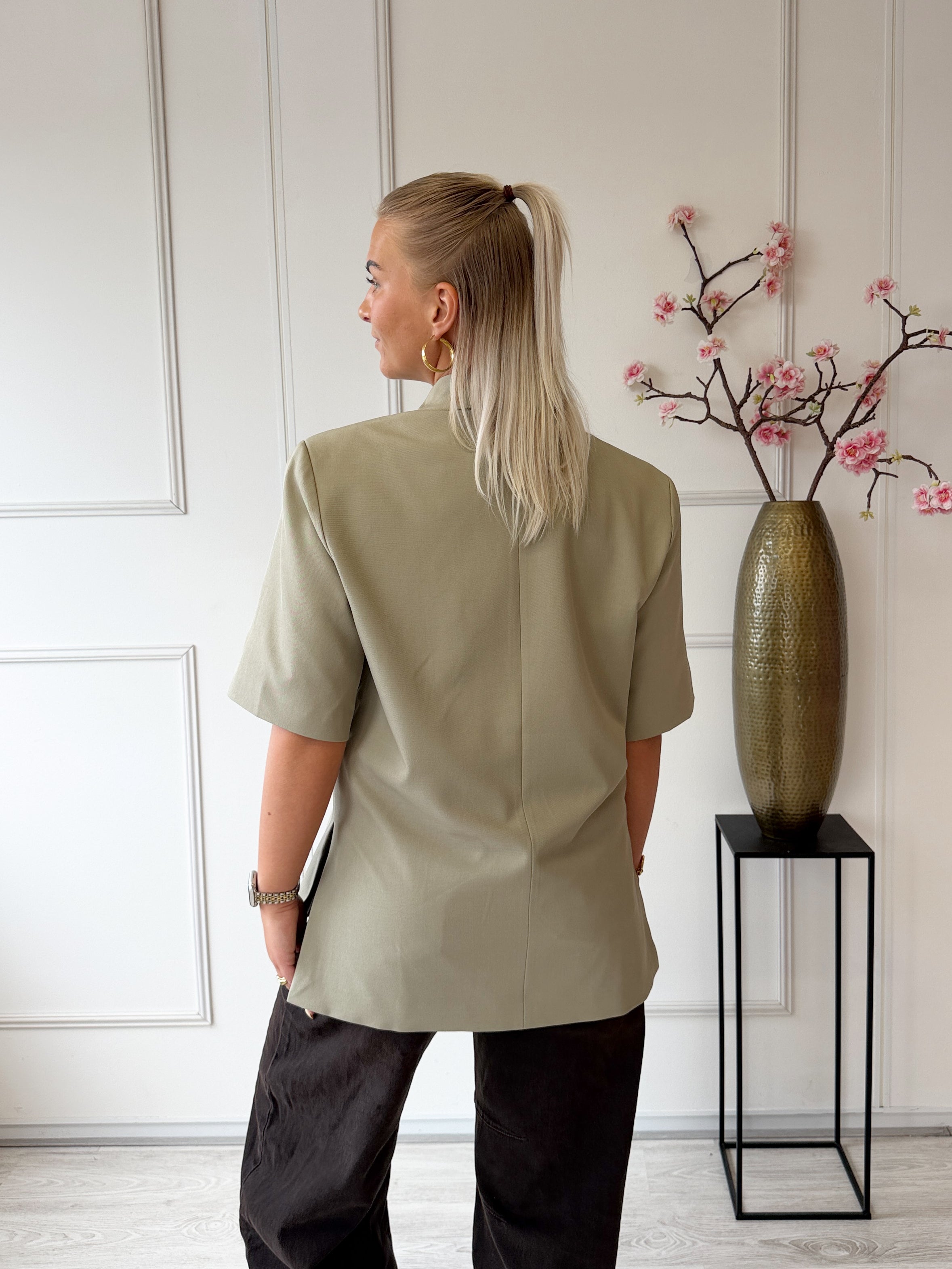 Summer Oversized Boxy Blazer | Pistache Groen