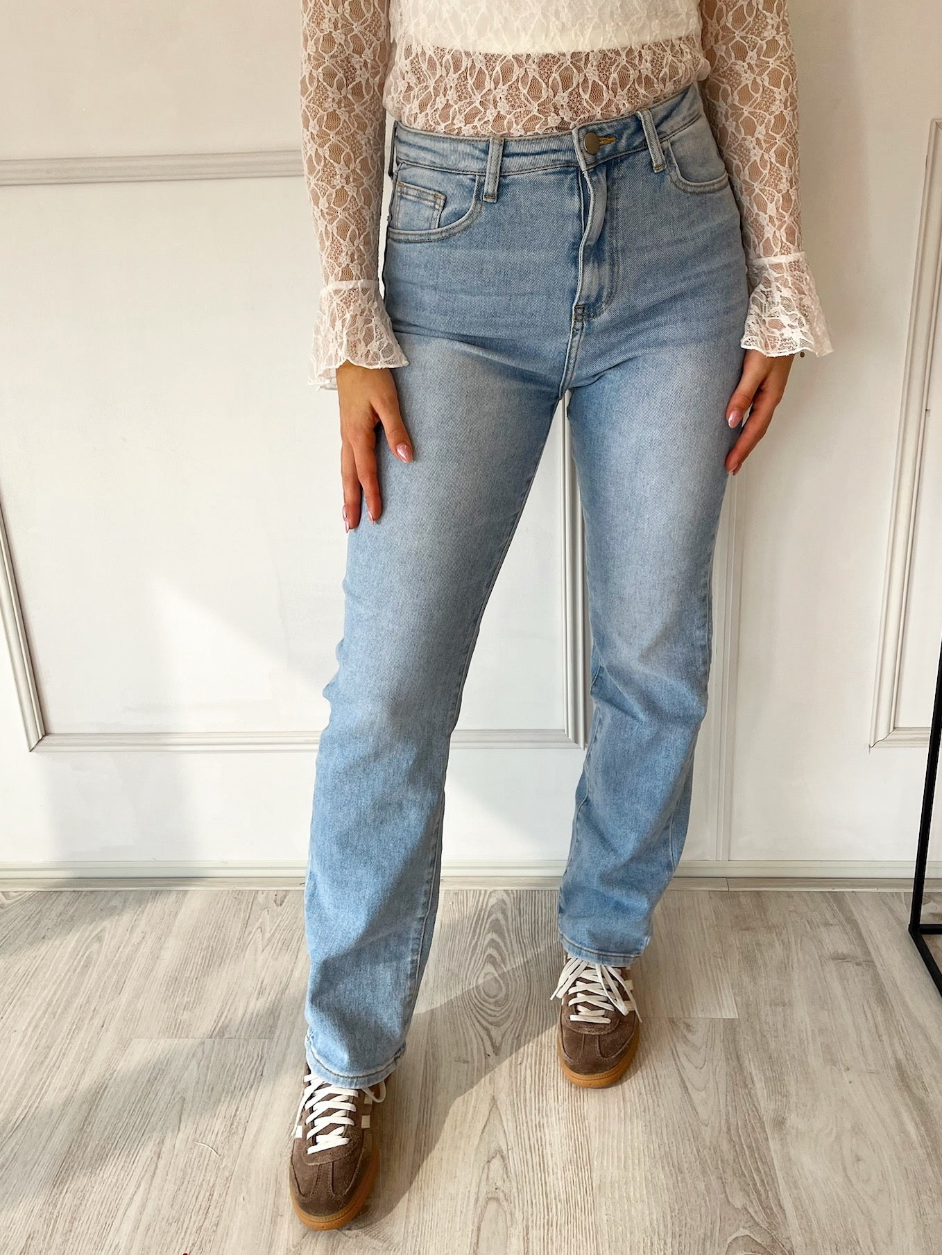 Straight Leg Kaylee Jeans | Blauw