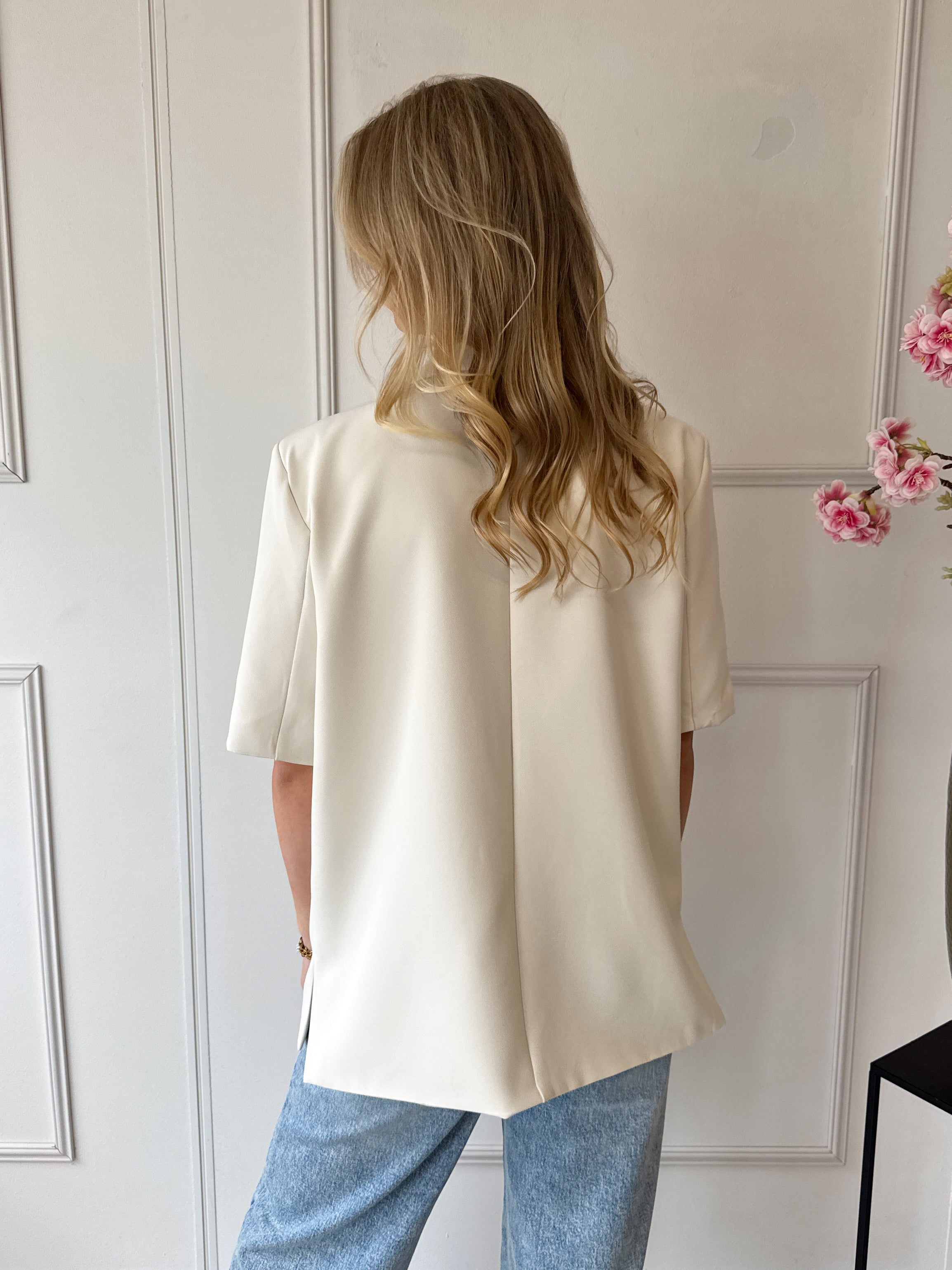 Florine Oversized Blazer | Ecru