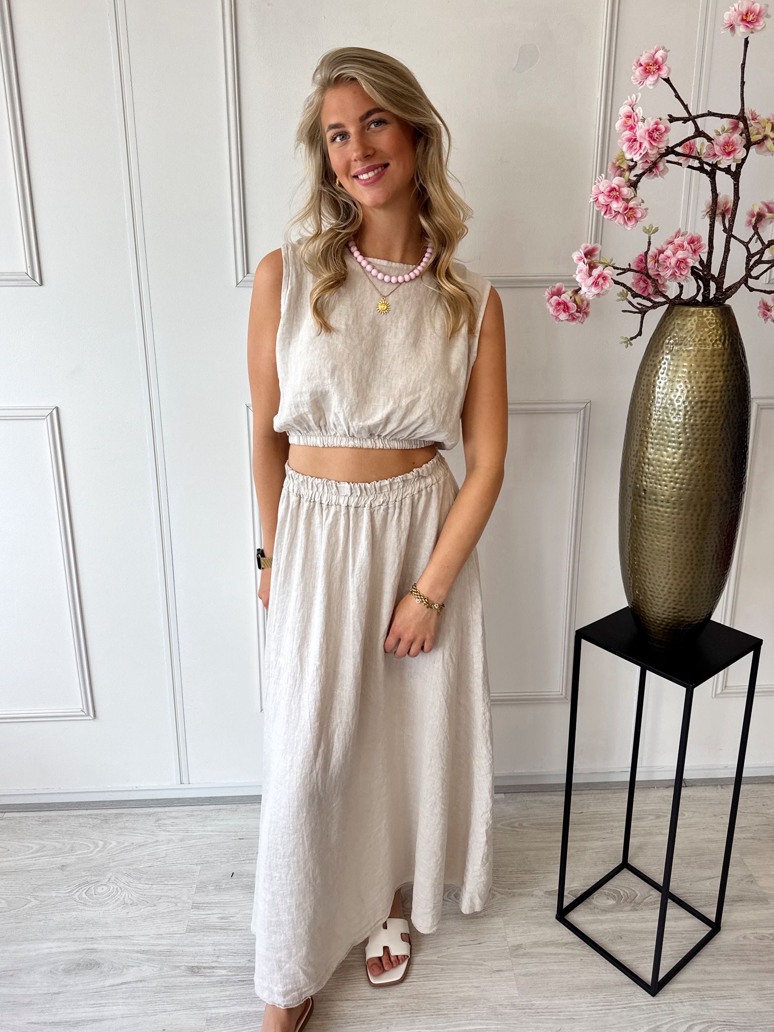 Lucia Linnen Set | Beige