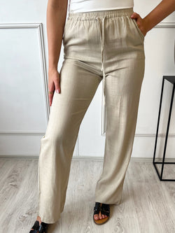 Linnen Pants | Beige