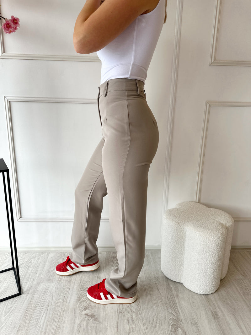 Tess Pantalon | Light Taupe