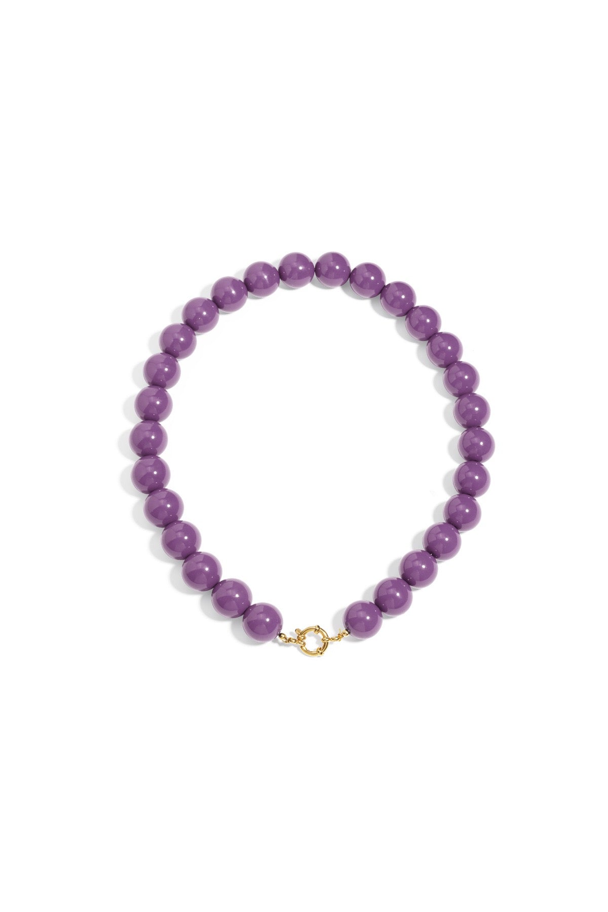 Grote Kralen Ketting | Paars