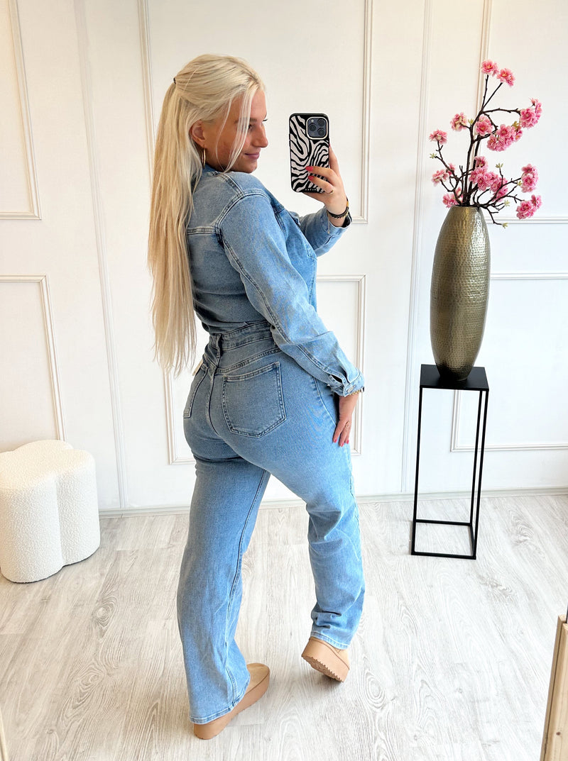 Denim Jumpsuit | Blauw